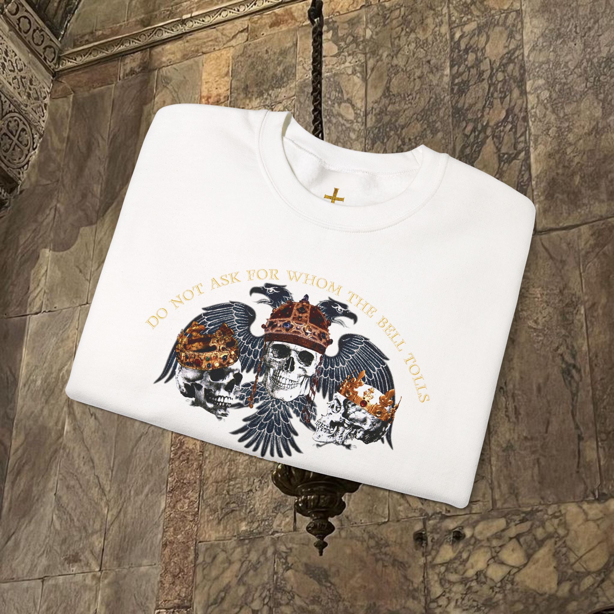 The Kings Fate Byzantine Inspired Graphic Crewneck Sweatshirt