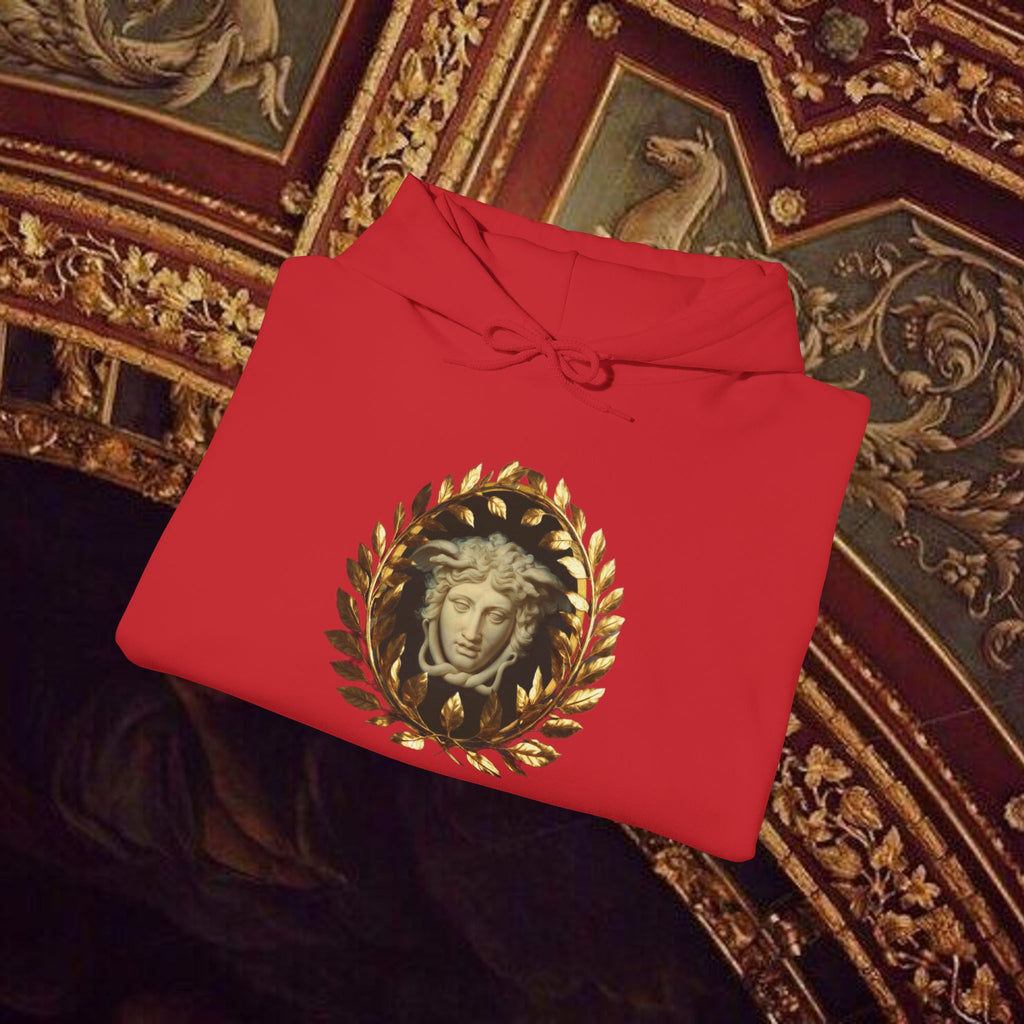 Medusa's Gaze Classical Mythology Inspired Unisex Heavy Blend Hooded Graphic Sweatshirt