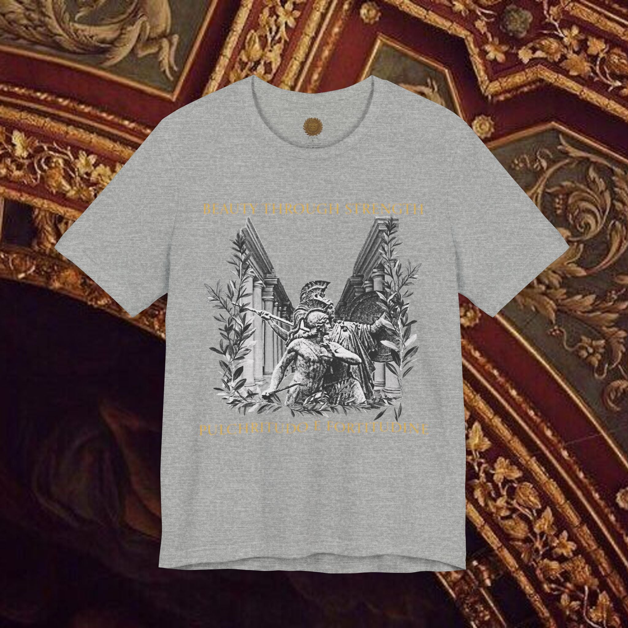 The Goddess's Protection Classically-Inspired Cotton Graphic T Shirt