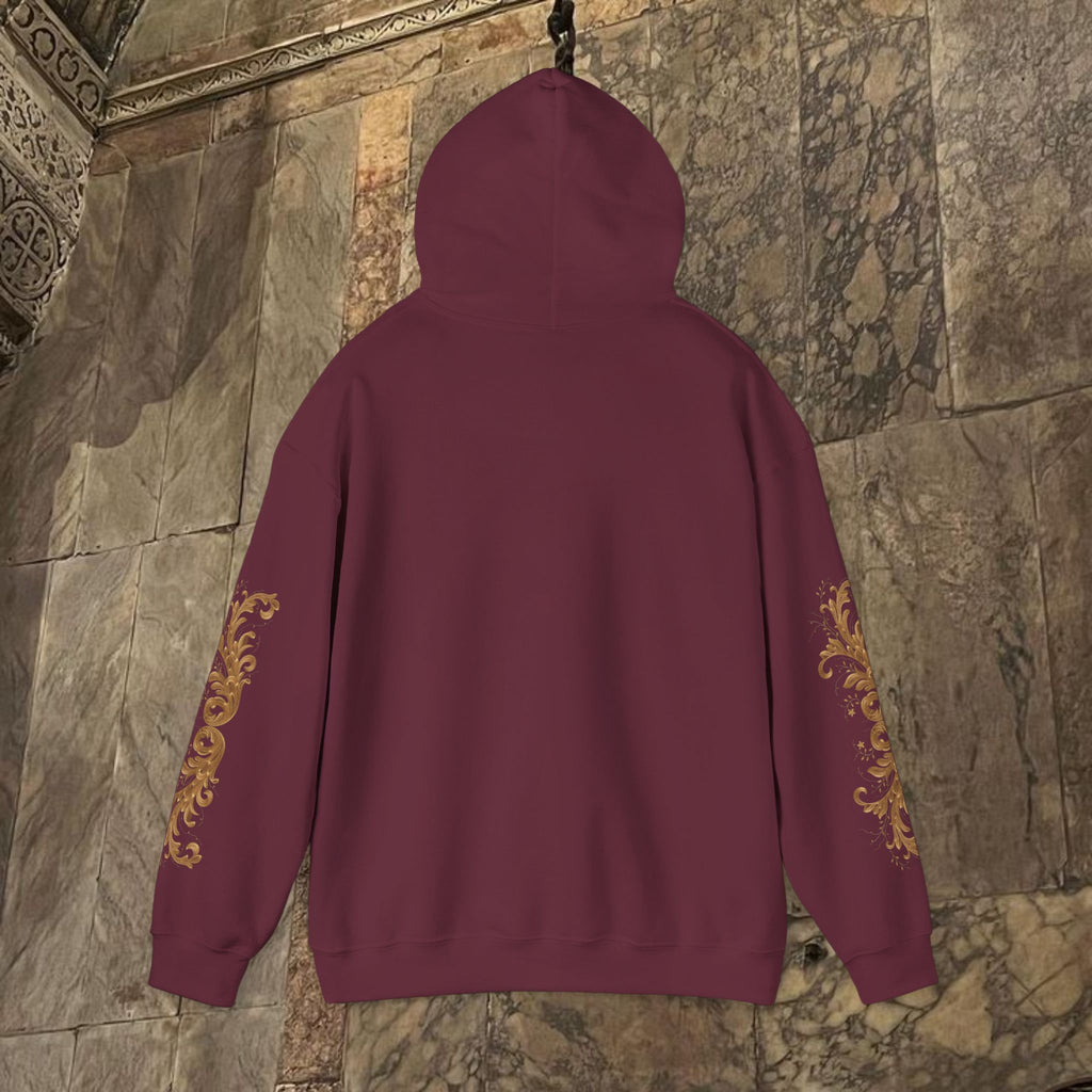 Byzantine Manuscript Art Hoodie - Orthodox Icon Design