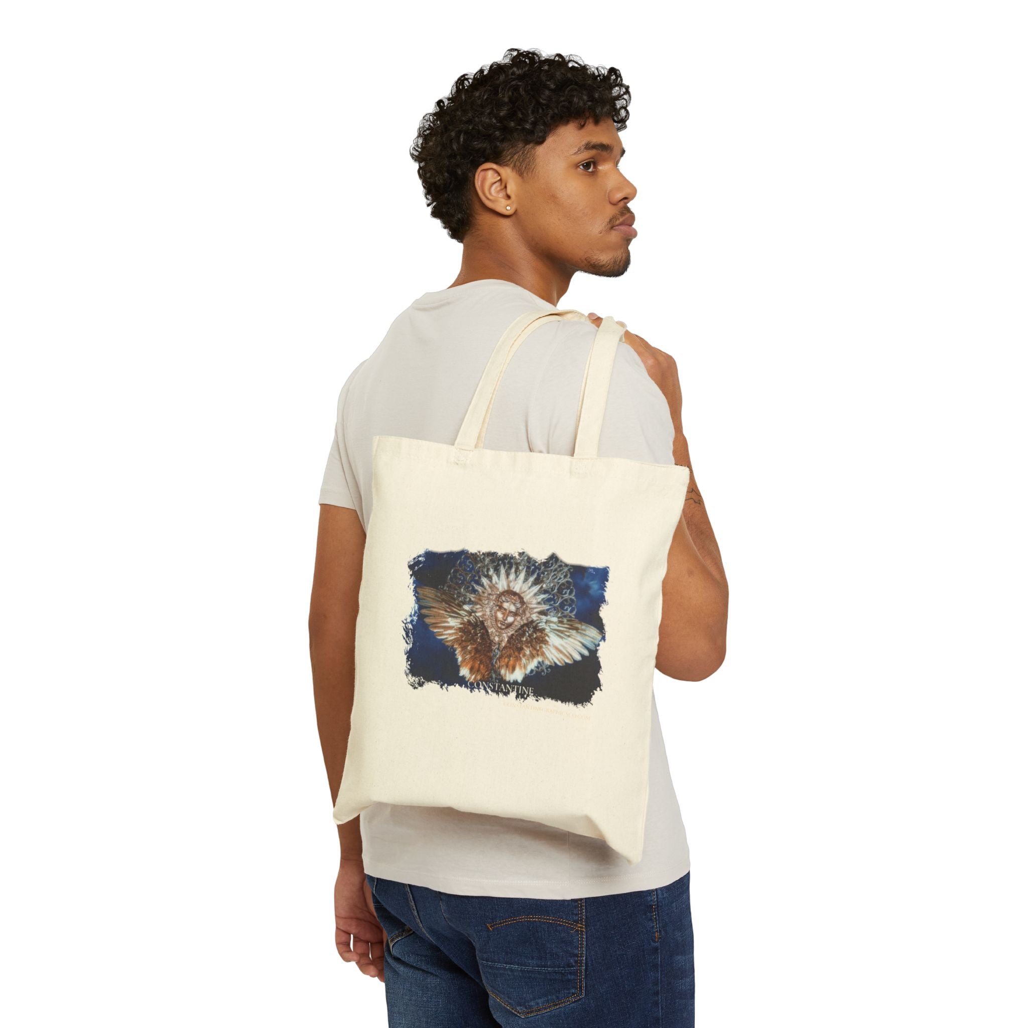 As Above So Below tote canvas eco friendly bag.