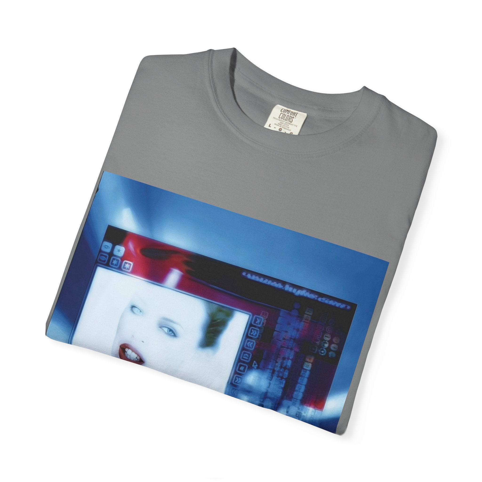 Digital Pop Up Cyber Y2K Graphic T-Shirt