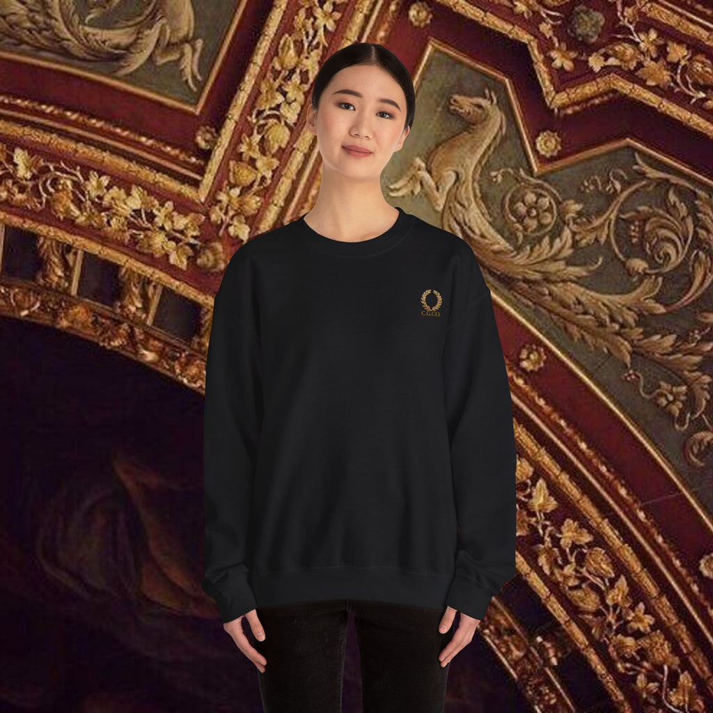 Beauty Through Strength Classically-Inspired Cotton Graphic Sweatshirt Back Version