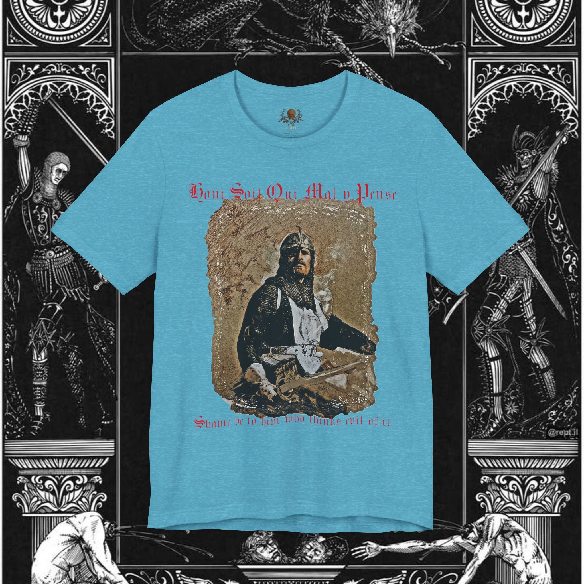 The Knight's Rest Medieval Fantasy Graphic T Shirt