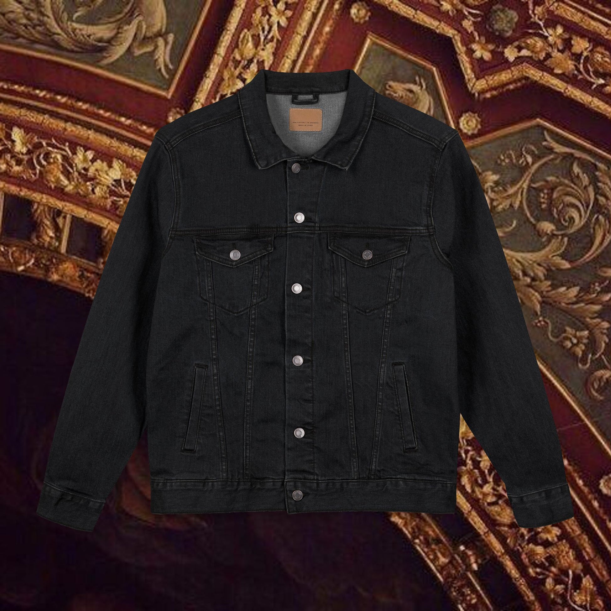 The Emperor's Golden Laurel Unisex Denim Jacket (Embroidery)