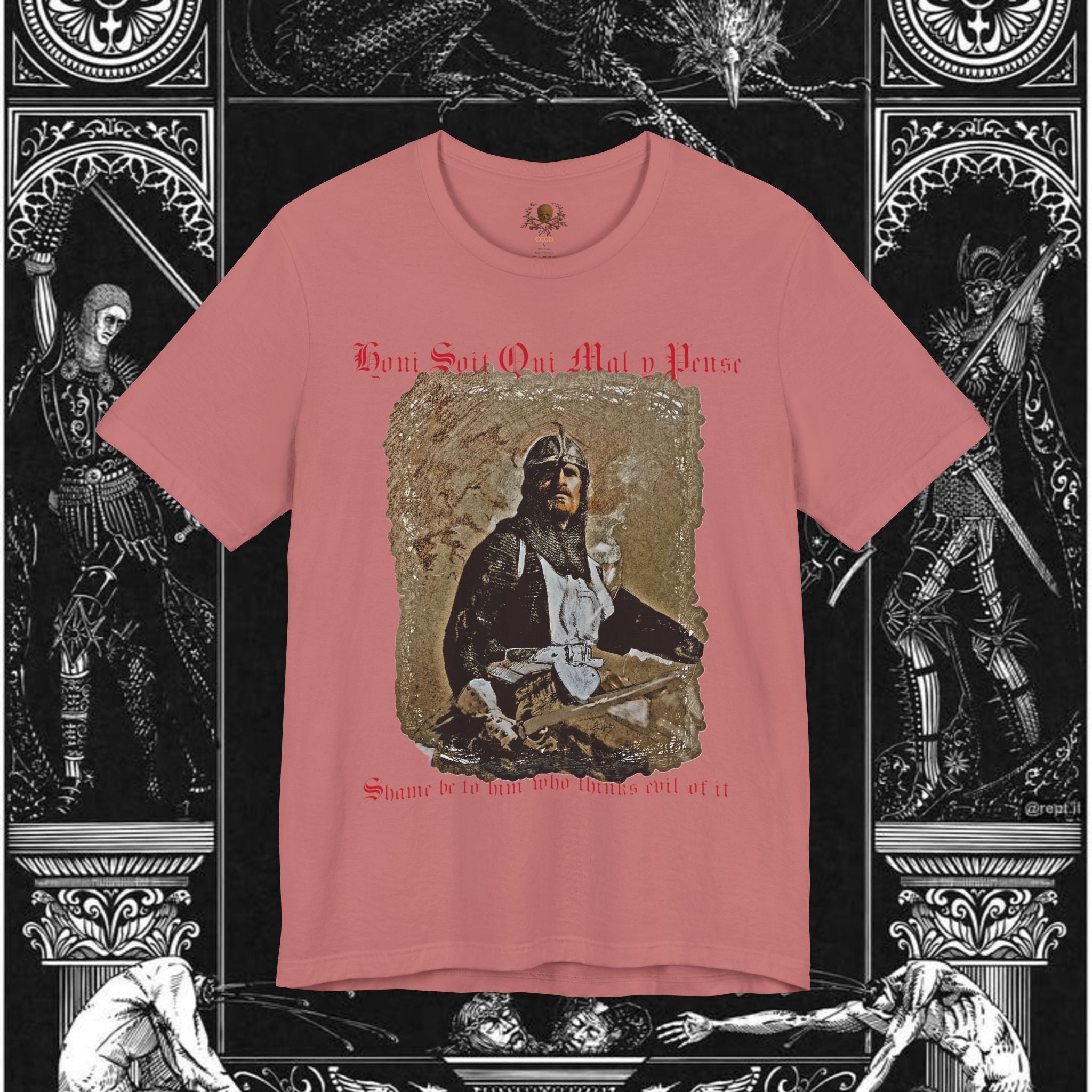 The Knight's Rest Medieval Fantasy Graphic T Shirt