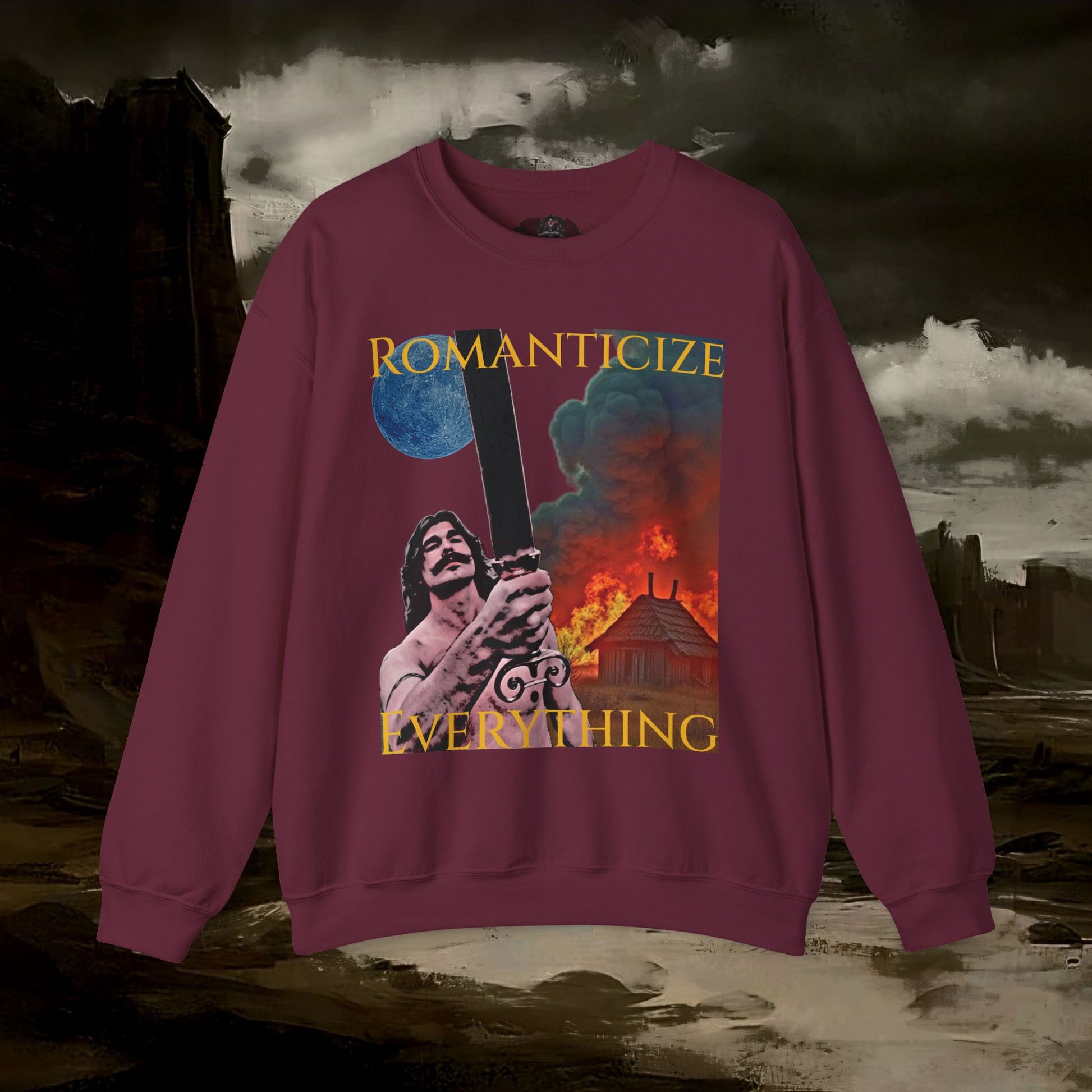 The Barbarian's Mirror, Unisex Crewneck Graphic Sweatshirt