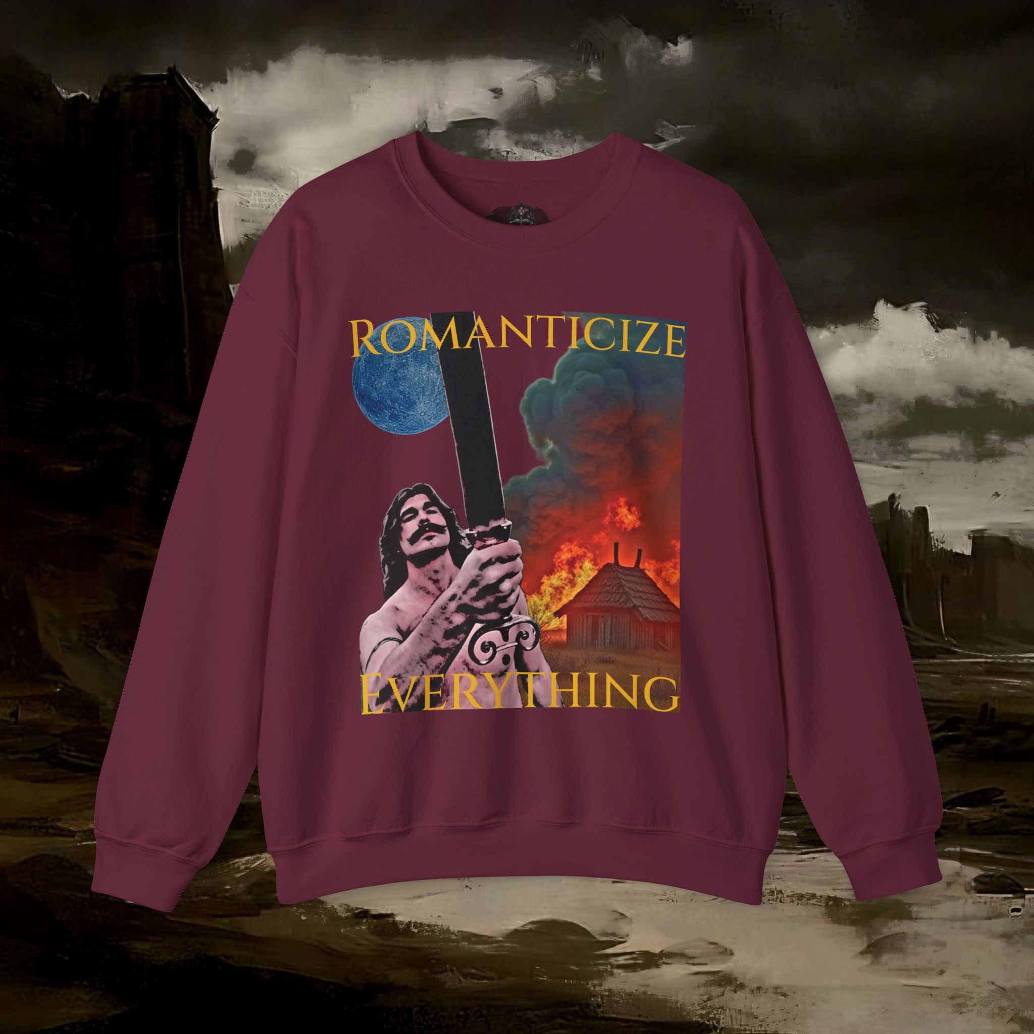 The Barbarian's Mirror, Unisex Crewneck Graphic Sweatshirt