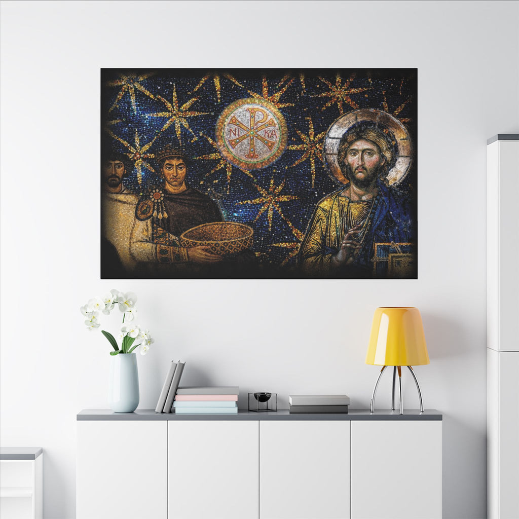 Justinian's Glory Byzantine Late Roman Inspired Matte Canvas, Stretched, (Multi-Size)