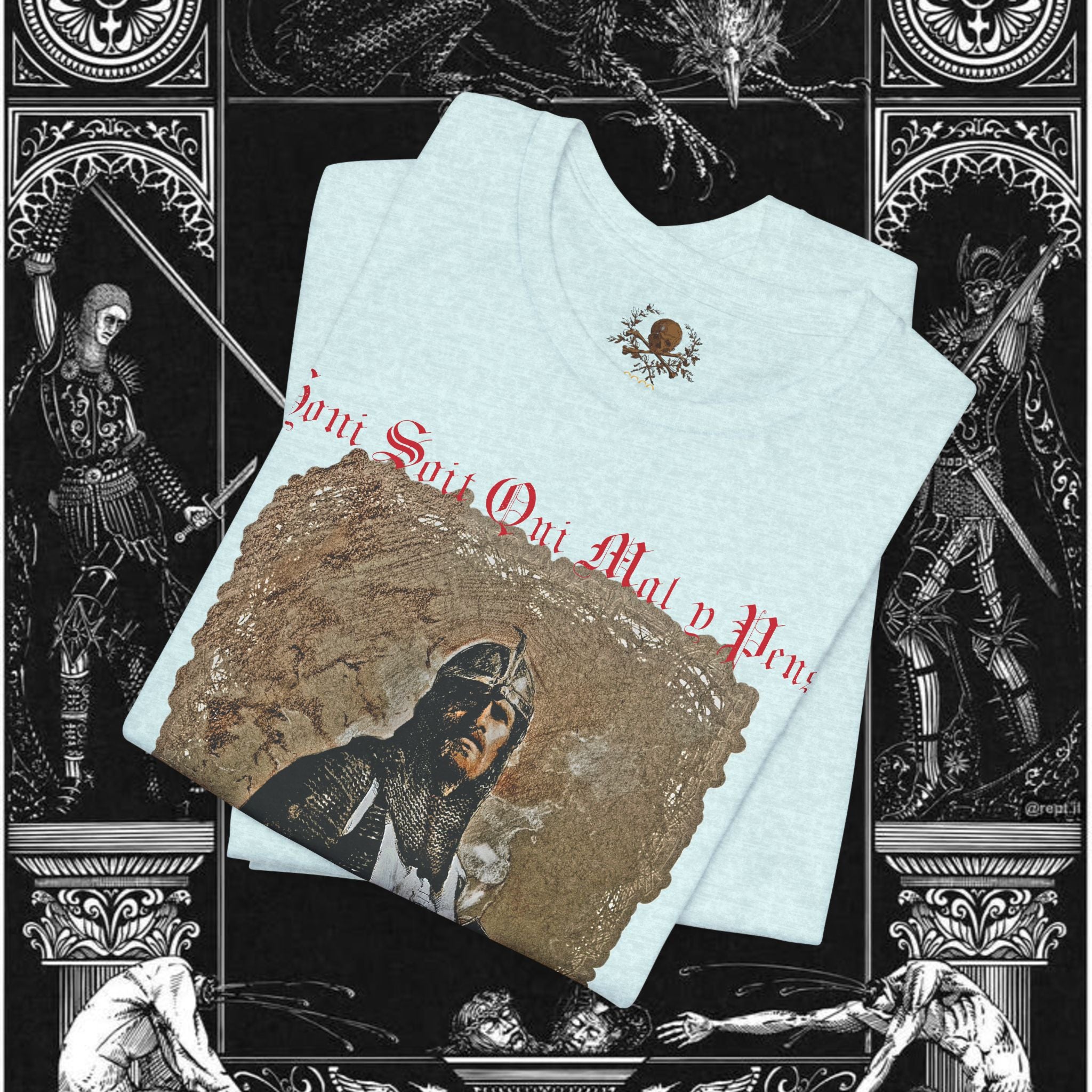 The Knight's Rest Medieval Fantasy Graphic T Shirt
