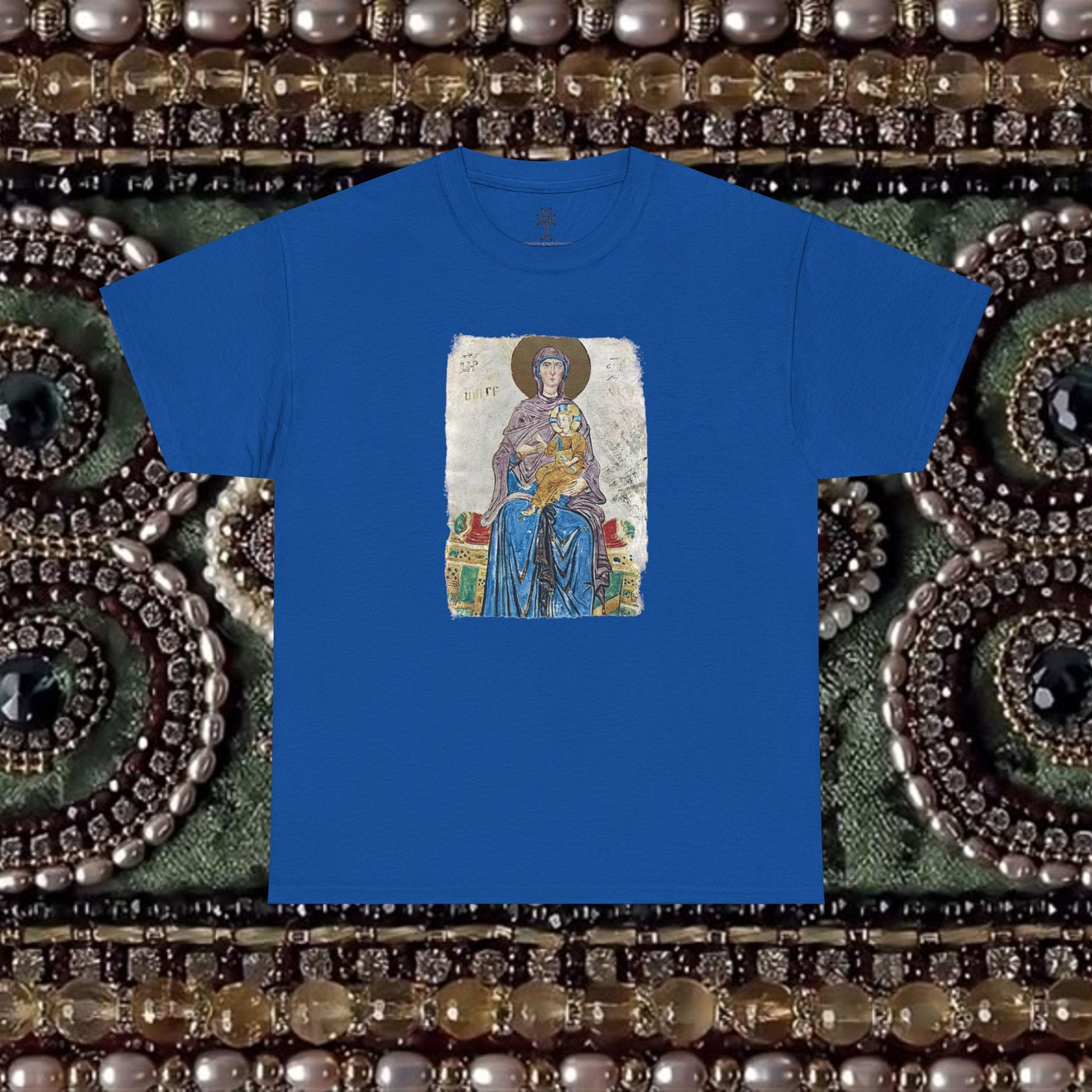 Armenian Manuscript Virgin and Christ Graphic T-Shirt