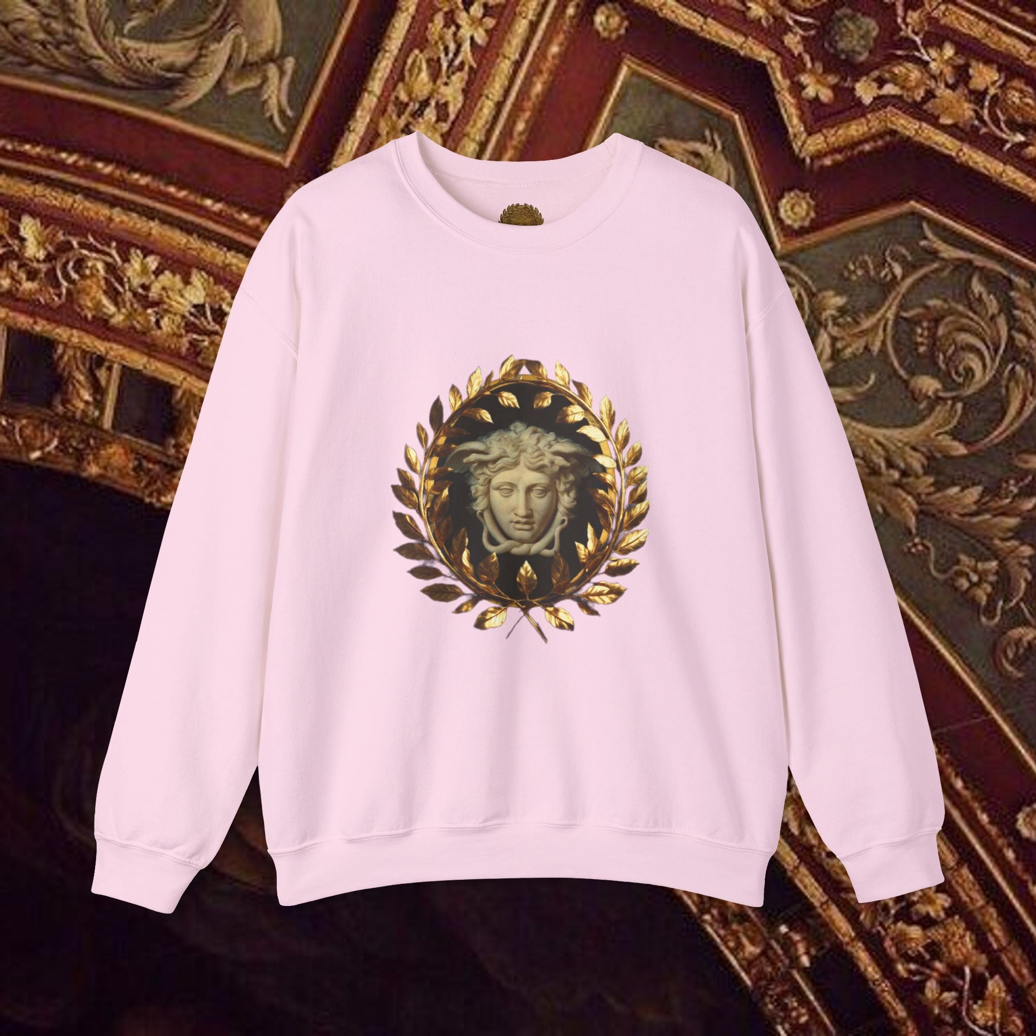 Medusa's Gaze Classical Inspired Mythology Unisex Heavy Blend Crewneck Graphic Sweatshirt