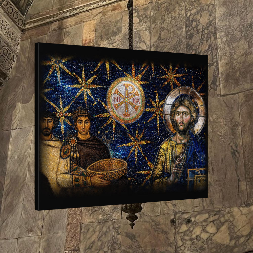 Justinian's Glory Byzantine Late Roman Inspired Matte Canvas, Stretched, (Multi-Size)