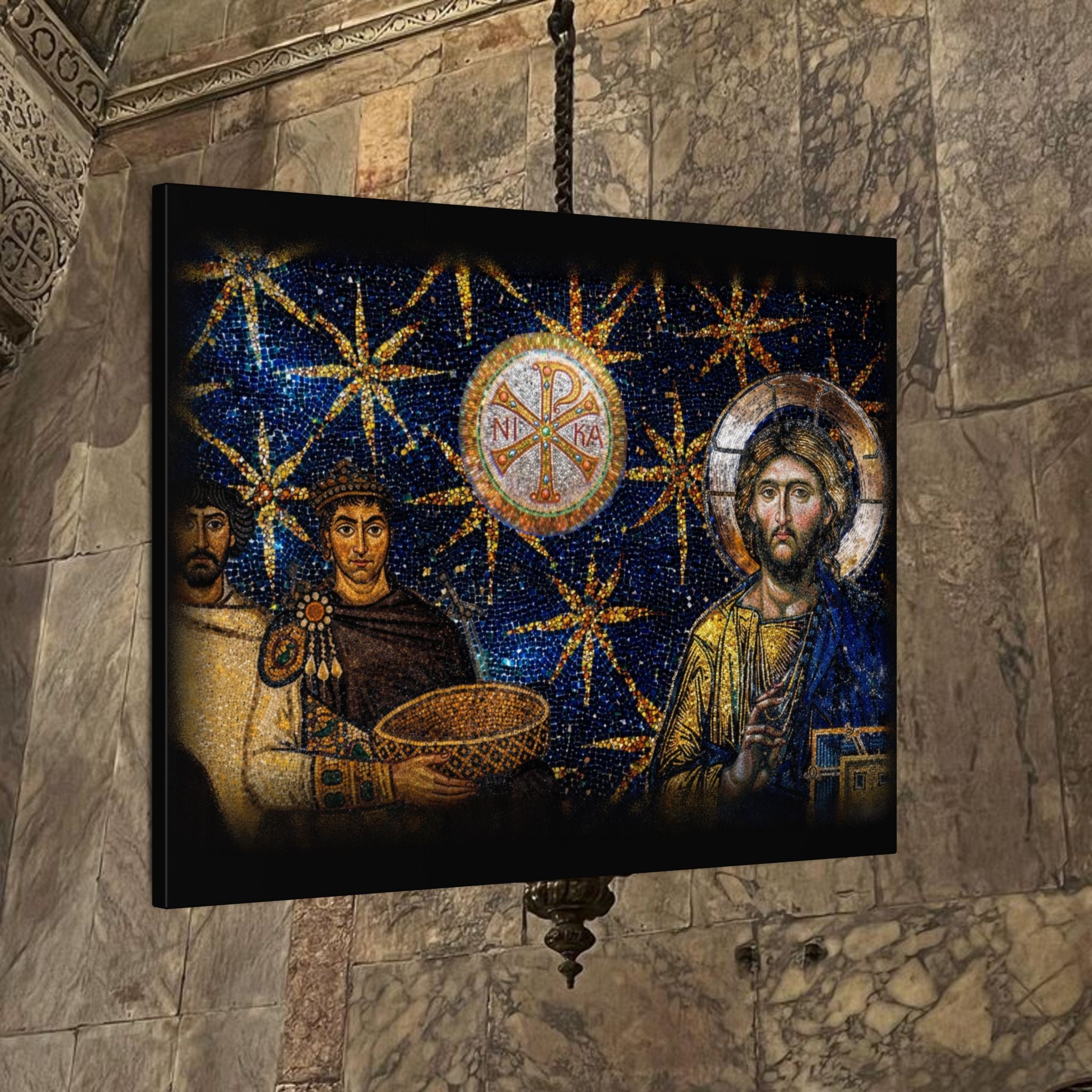 Justinian's Glory Byzantine Late Roman Inspired Matte Canvas, Stretched, (Multi-Size)
