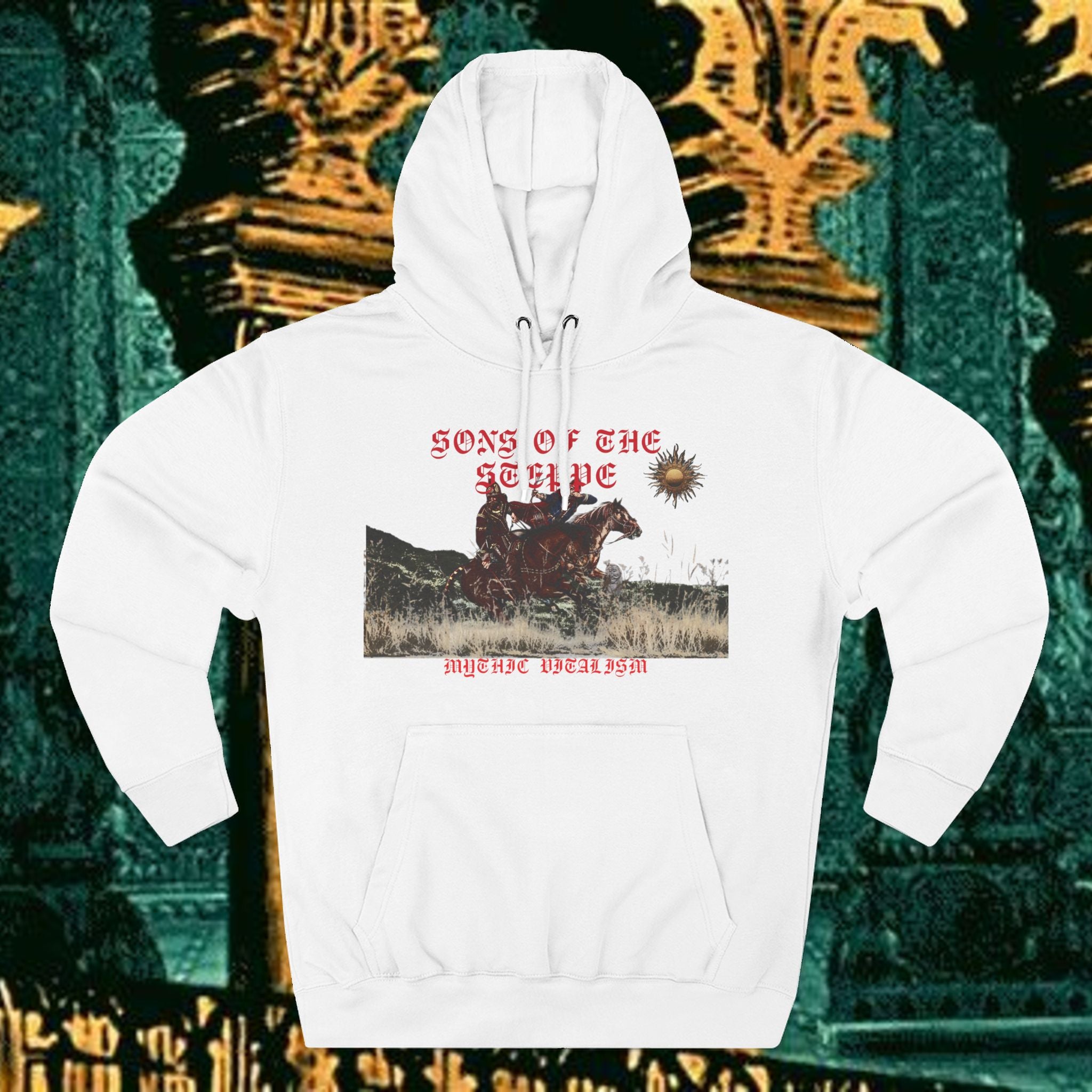 Son of the Steppe Fleece Medieval Graphic Hoodie