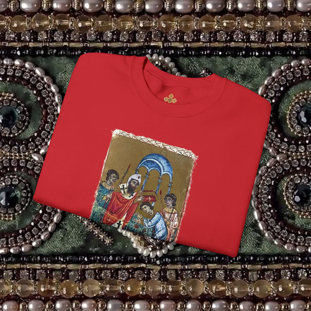 Armenian Manuscript Crewneck Graphic Sweatshirt