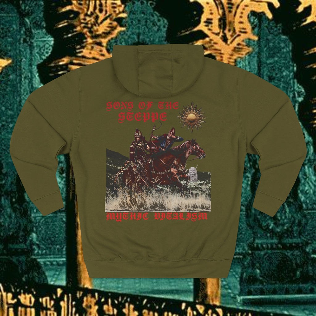 Sons of the Steppe Fleece Hoodie Early Medieval Design