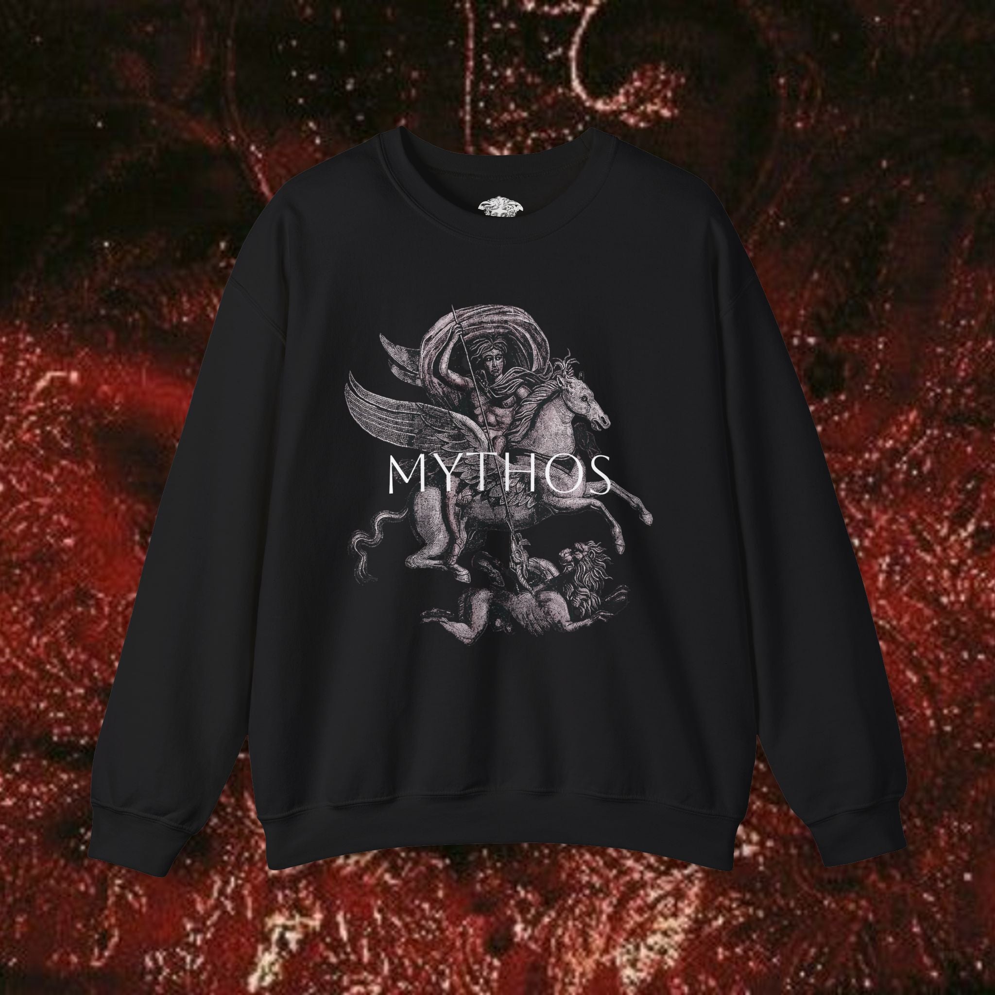 Warrior's Mythos Unisex Heavy Blend Sweatshirt.
