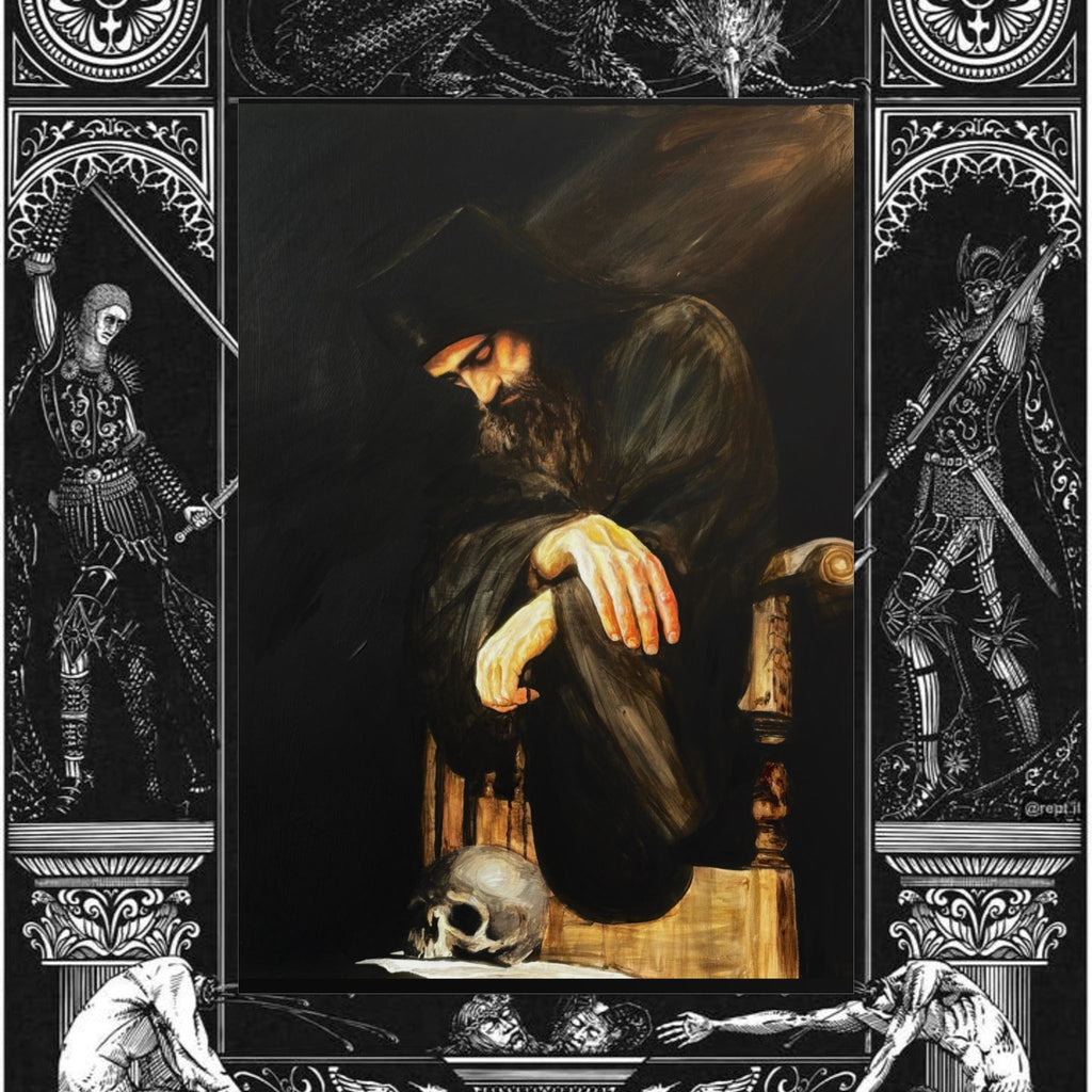 Man's Memento Medieval Fantasy Fine Art Print