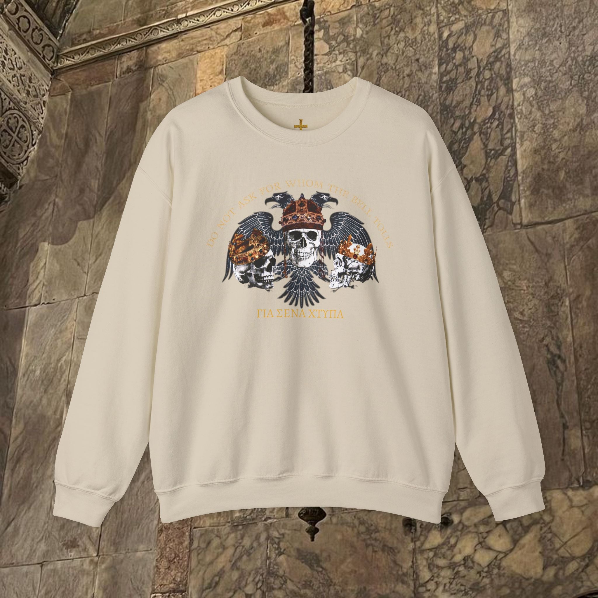 The Kings Fate Byzantine Inspired Graphic Crewneck Sweatshirt