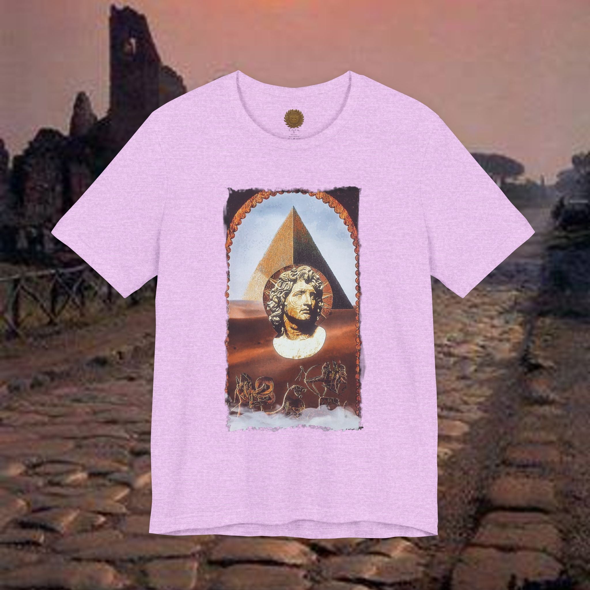Alexander the Great In Egypt Pyramid Graphic T Shirt