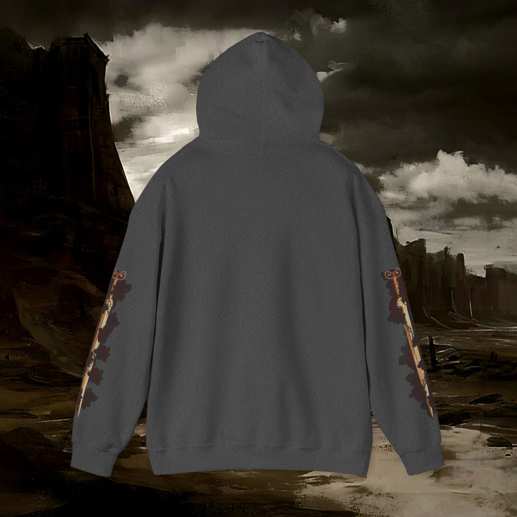 The Barbarian's Mirror Graphic Early Medieval Fantasy Inspired Hoodie