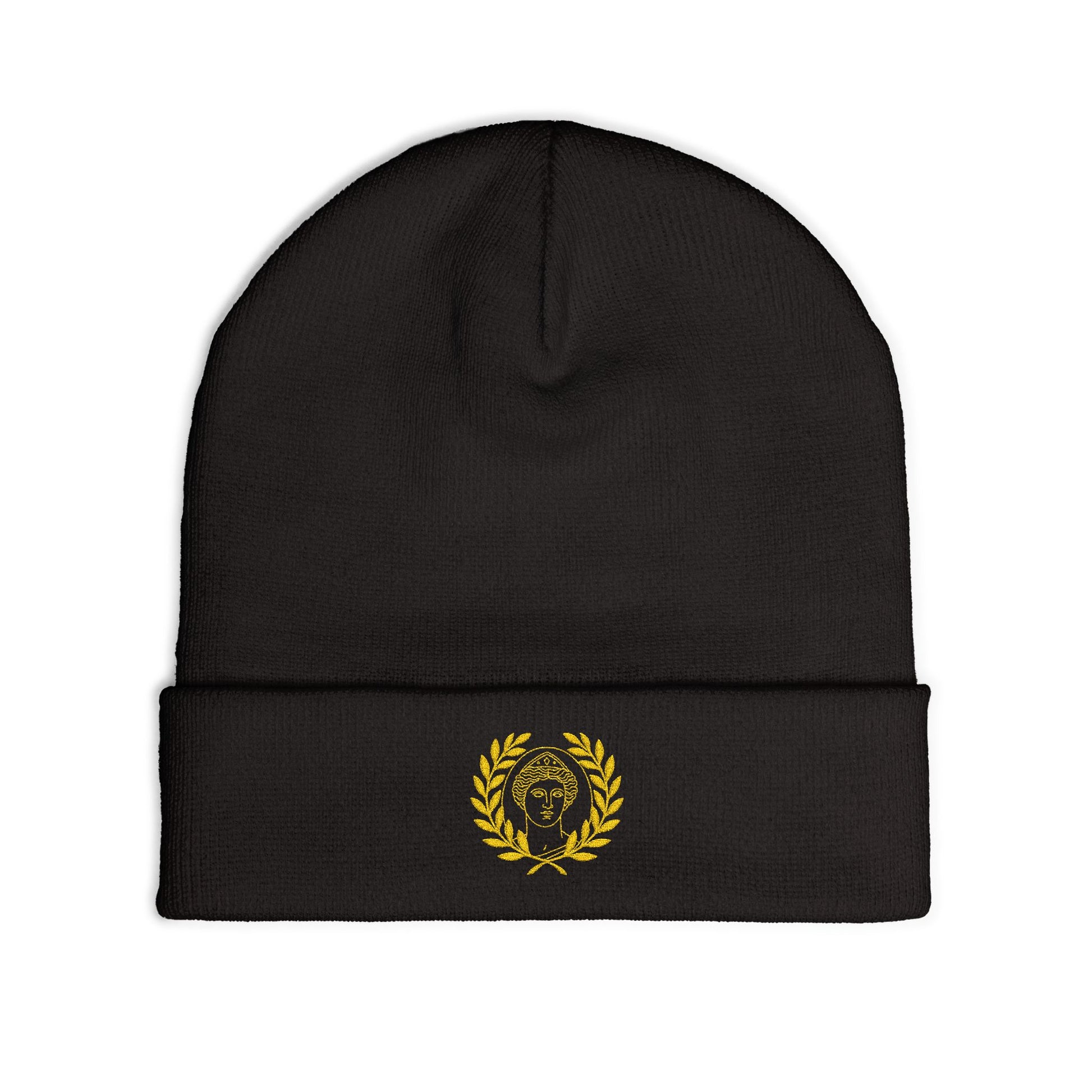 Embroidered Knit Venus Beanie