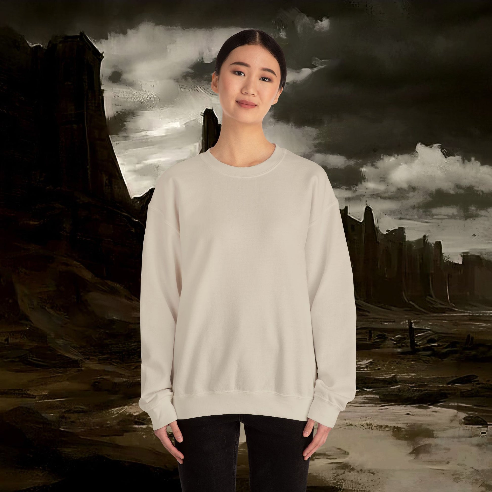 The Barbarian's Fate Medieval Fantasy Inspired Graphic Sweatshirt Back Version