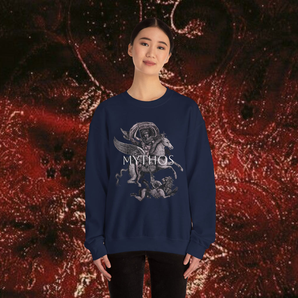 Warrior's Mythos Unisex Heavy Blend Sweatshirt.