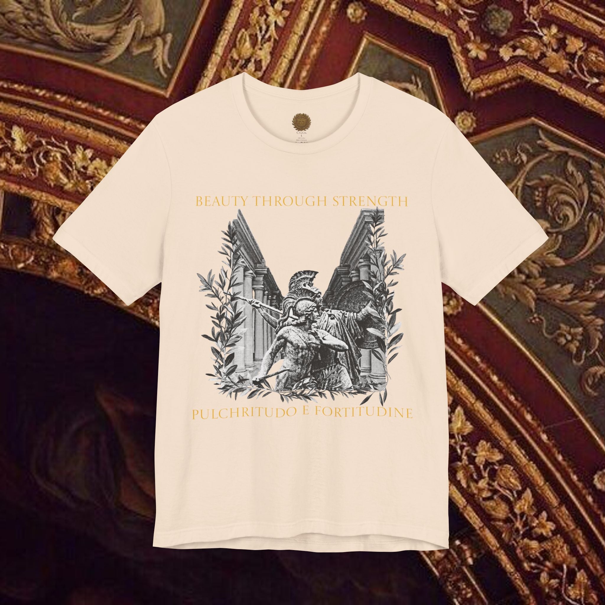 The Goddess's Protection Classically-Inspired Cotton Graphic T Shirt