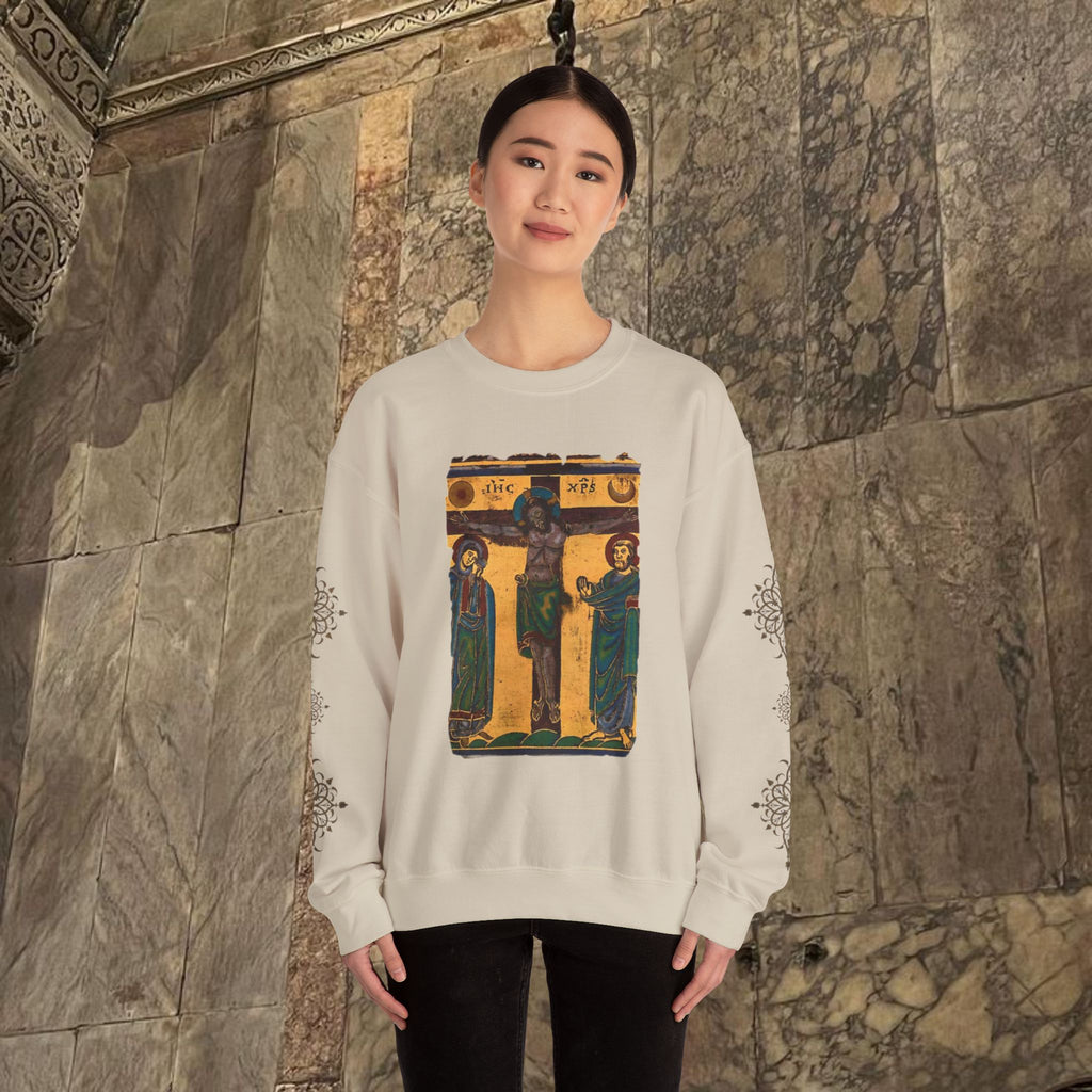 Byzantine art Sweatshirt iconographic desgin