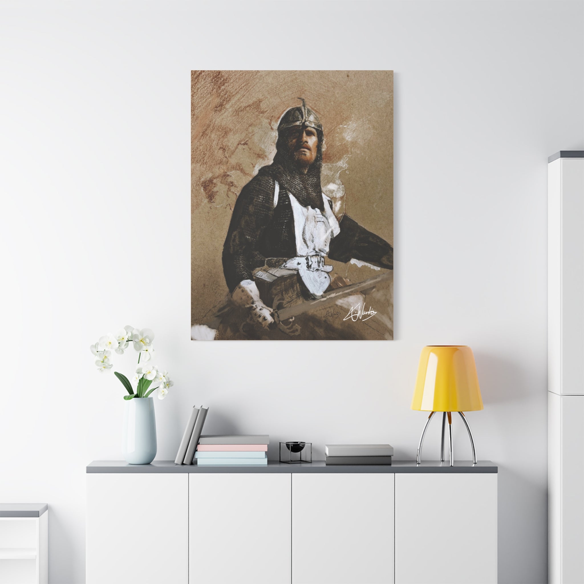 The Knight's Rest Medieval Fantasy Canvas