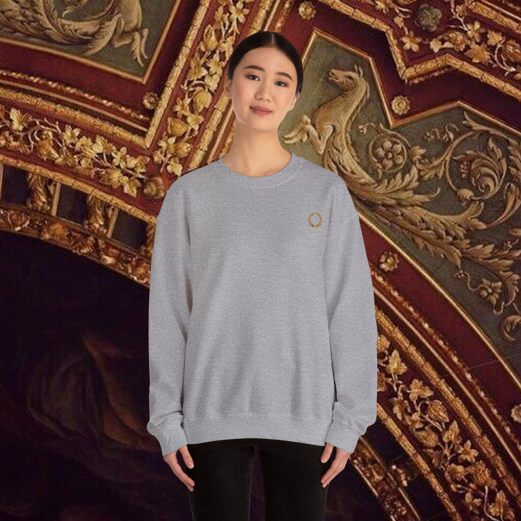 Beauty Through Strength Classically-Inspired Cotton Graphic Sweatshirt Back Version