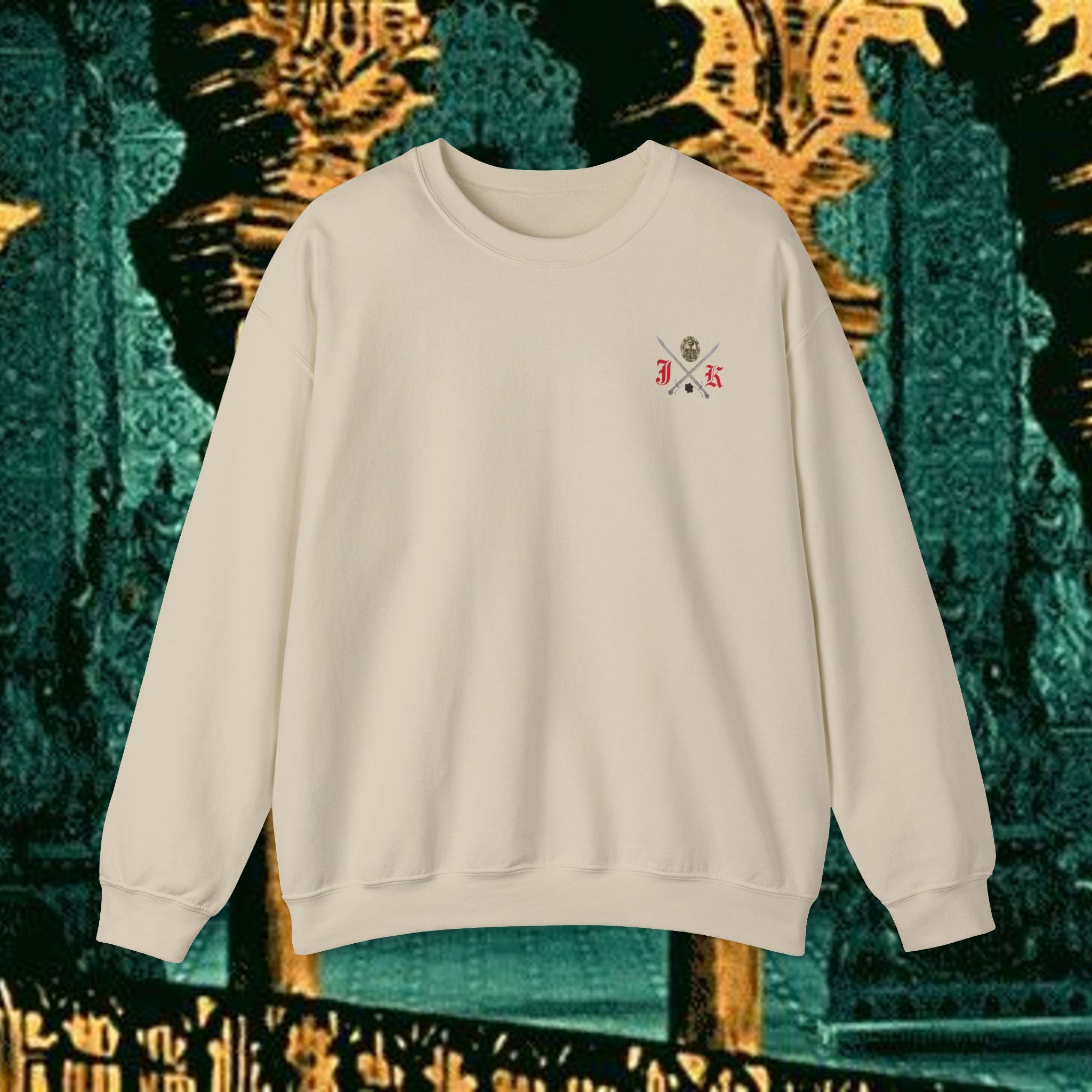 Mythic Vitalism, Sanguis Christianus Vetus Exploration and Adventure Inspired Crewneck Sweatshirt – Back Version