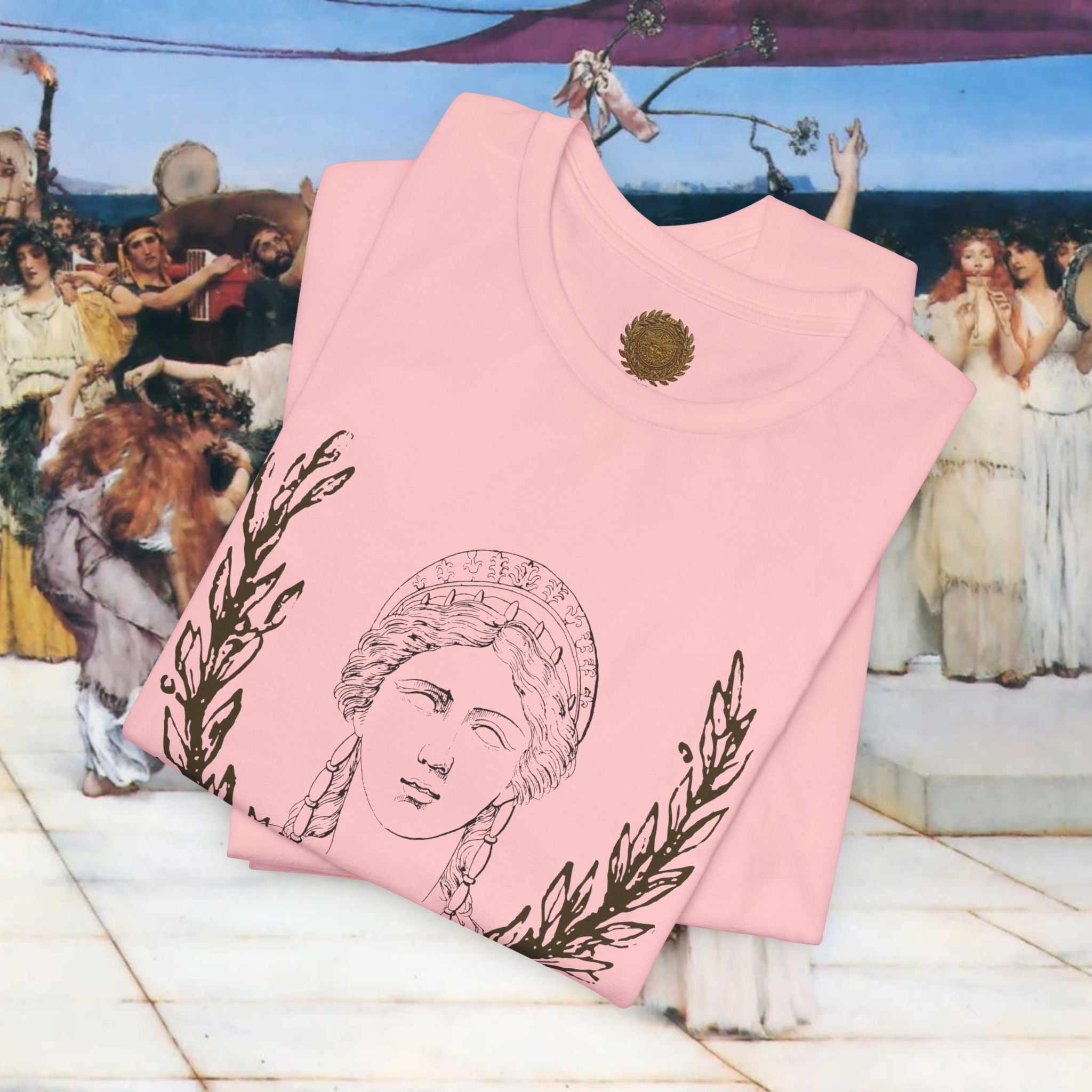 Hera's Wondering – Greek Goddess Ornate Diadem T-Shirt