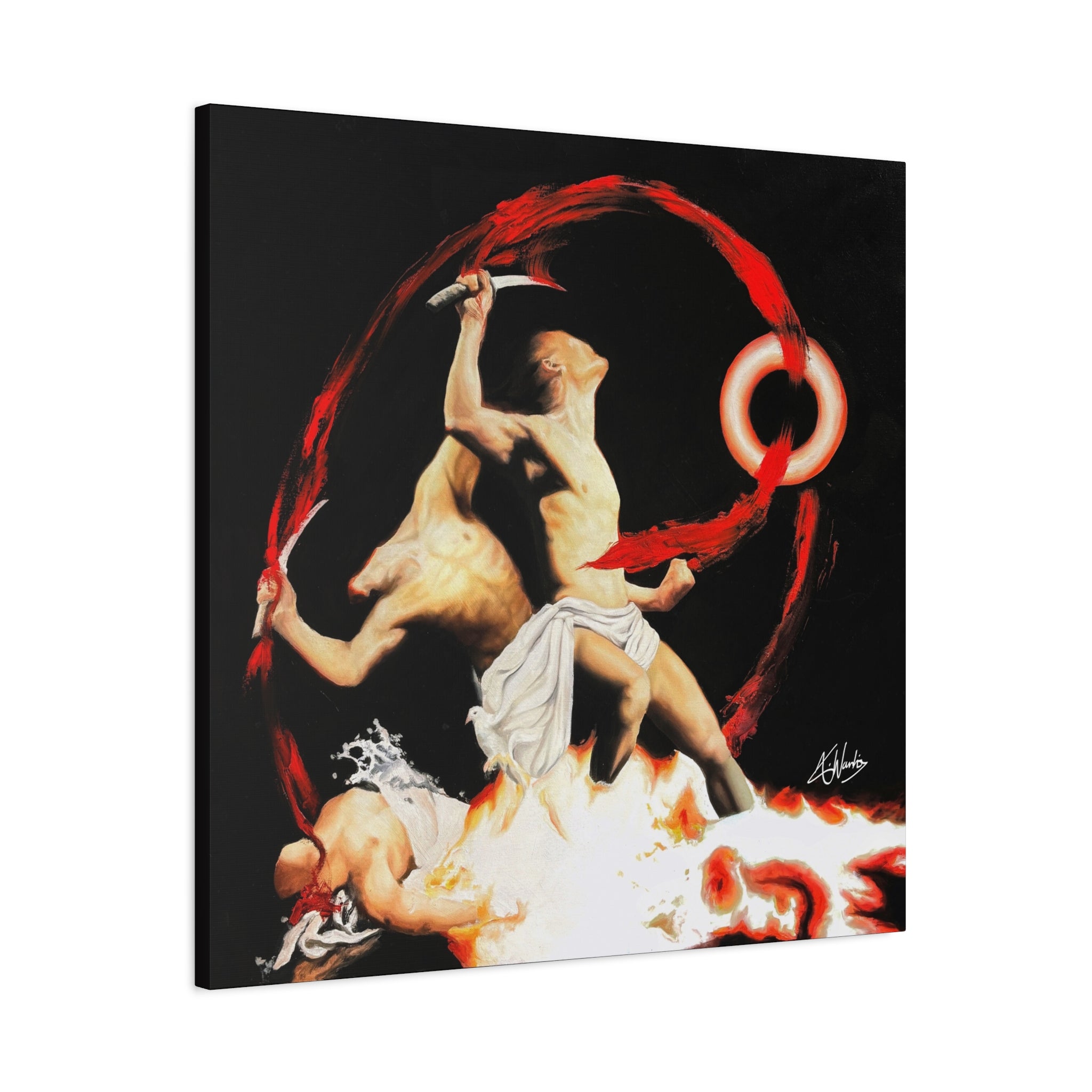 The Samurai's Vengeance Medieval Fantasy Canvas