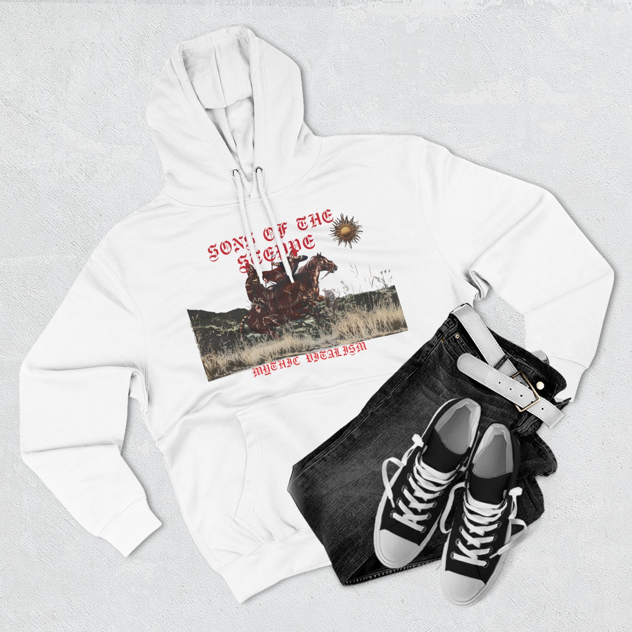 Son of the Steppe Fleece Medieval Graphic Hoodie