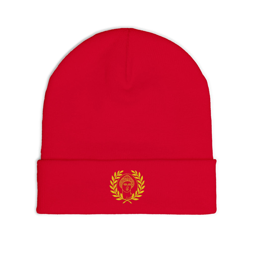 Embroidered Knit Venus Beanie