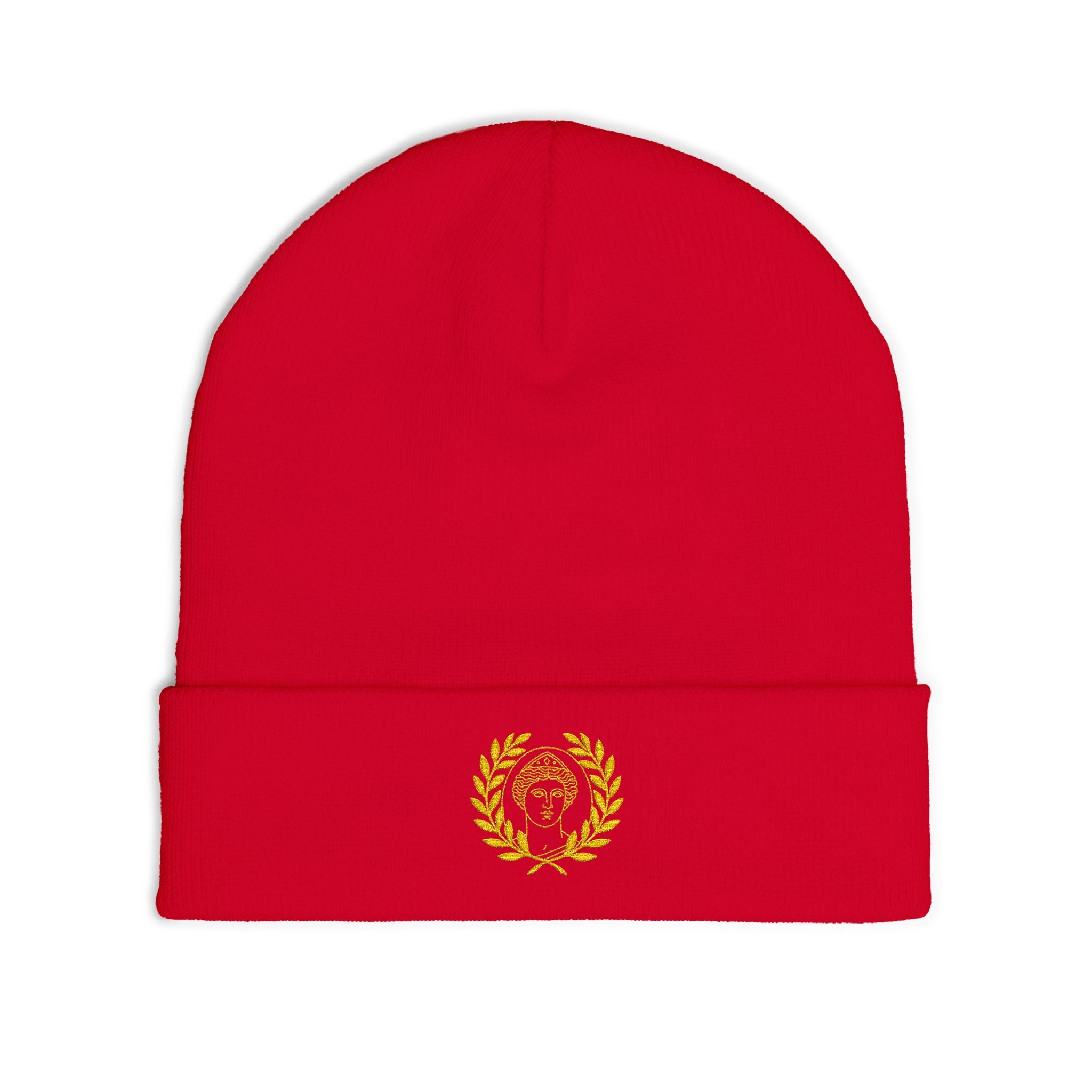 Mystical Venus Embroidered Beanie - Celestial Winter Hat