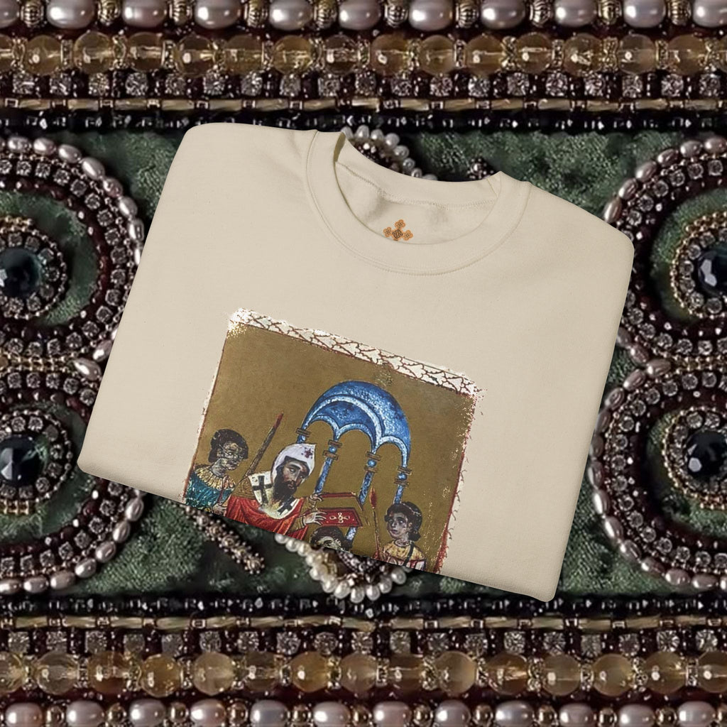 Armenian Manuscript Crewneck Graphic Sweatshirt