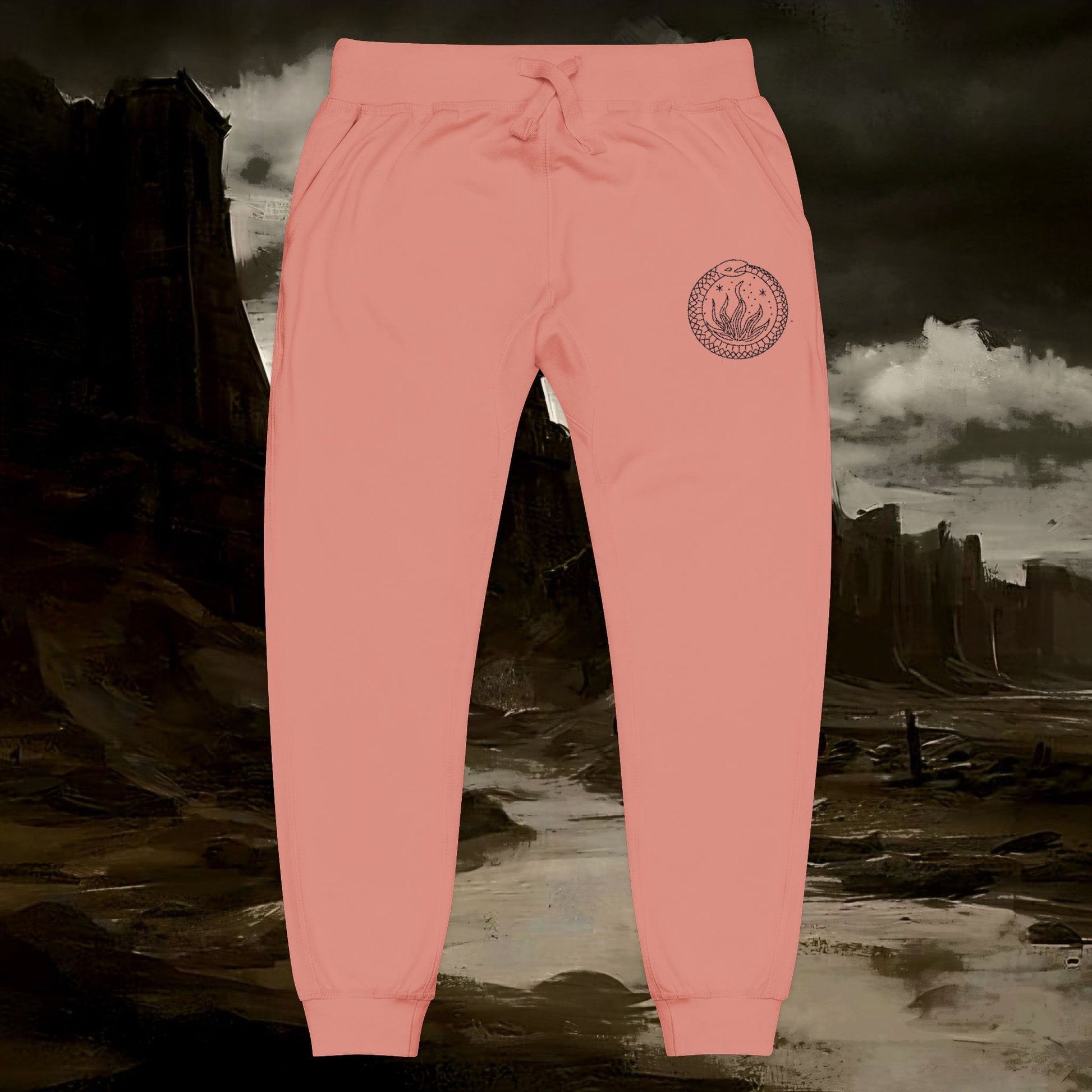 Unisex Fleece Sweatpants ( Esoteric Embroidery)