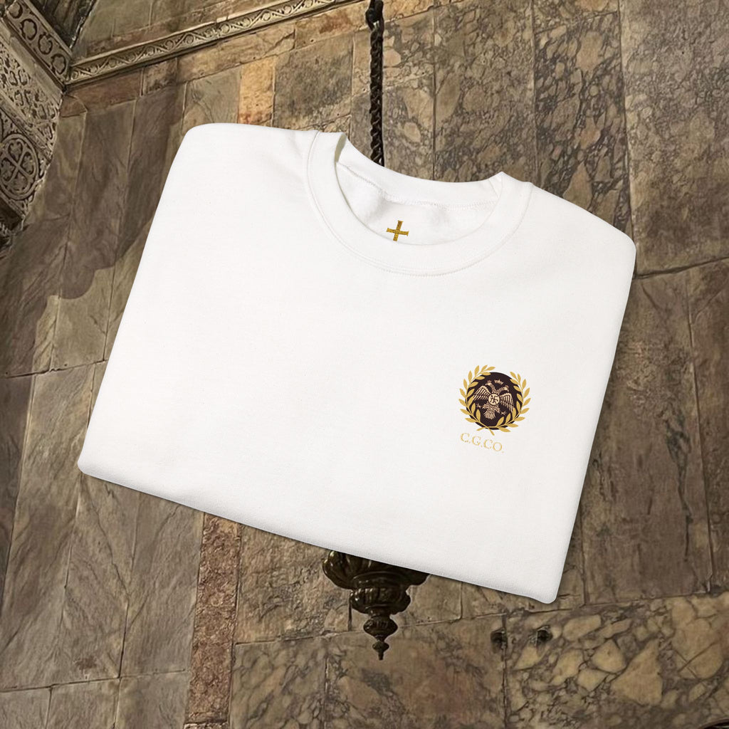 The Kings Fate Byzantine Inspired Graphic Crewneck Sweatshirt Back Version