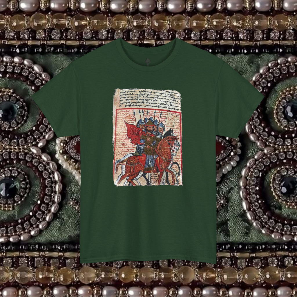 Armenian Warriors Ancient Manuscript Graphic T-Shirt Shirt