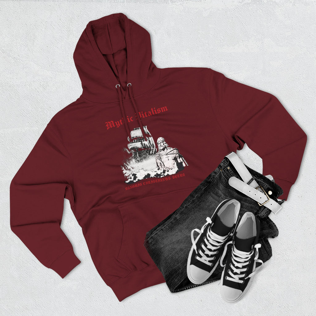 Mythical Vitalism, Sanguis Christianus Vetus Adventure and Exploration Inspired Graphic Fleece Hoodie