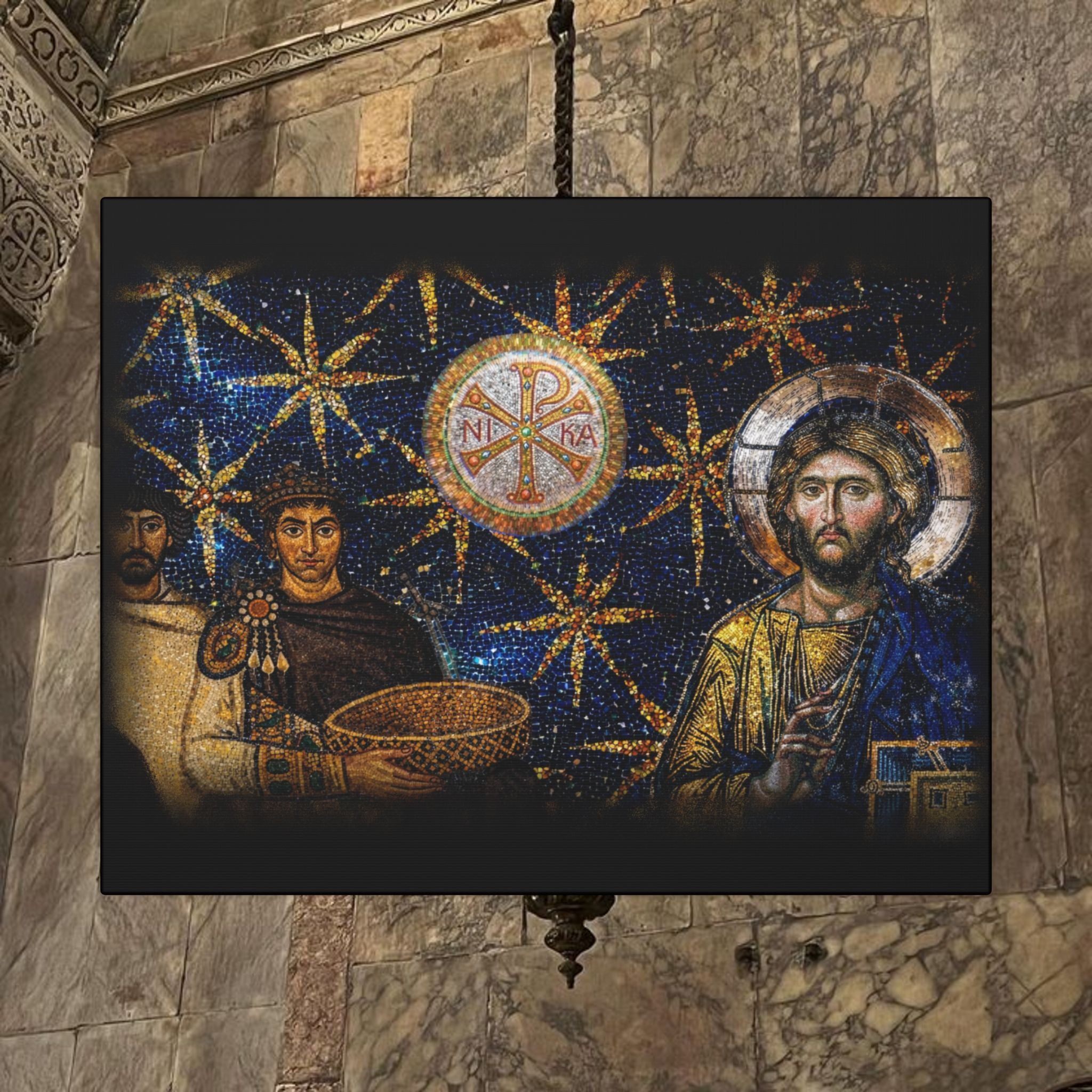 Justinian's Glory Byzantine Late Roman Inspired Matte Canvas, Stretched, (Multi-Size)