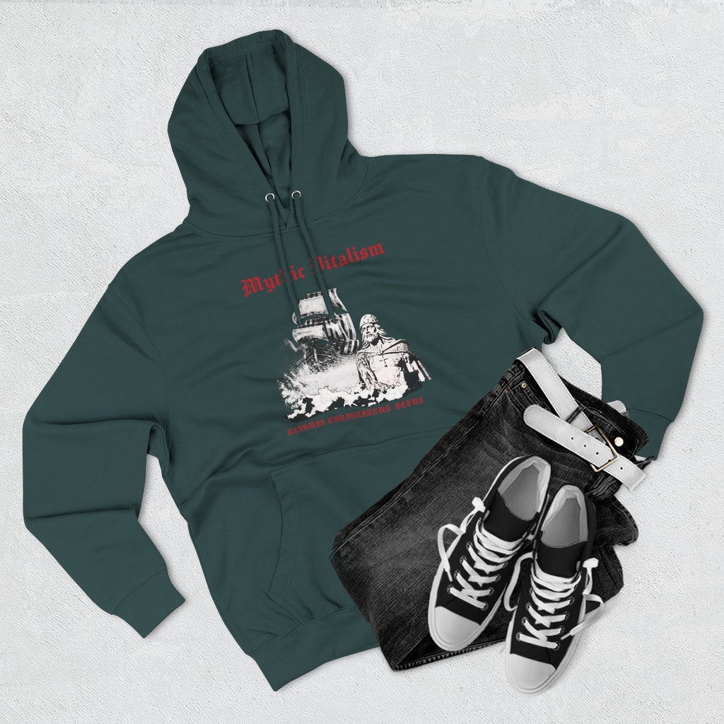 Mythical Vitalism, Sanguis Christianus Vetus Adventure and Exploration Inspired Graphic Fleece Hoodie
