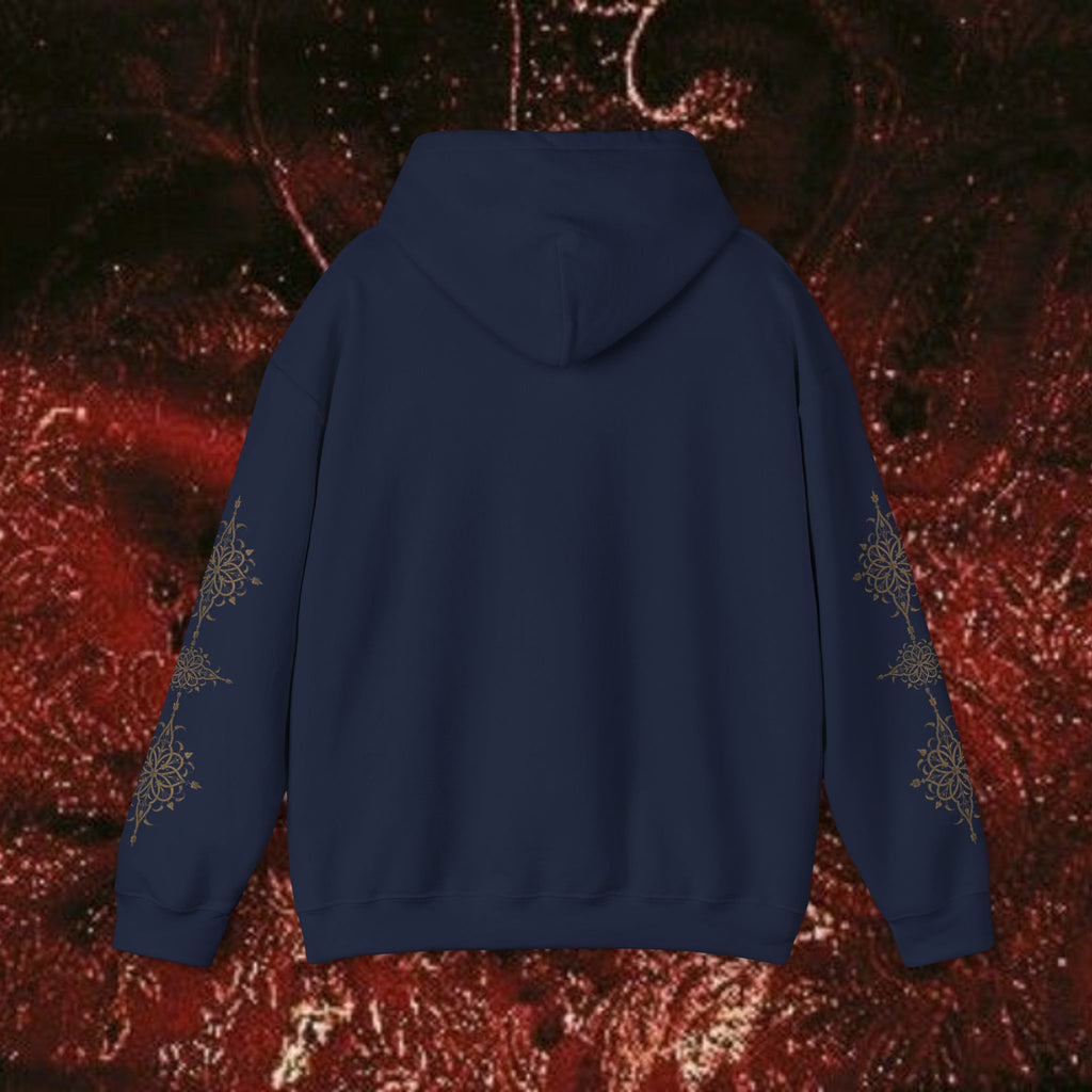 Warrior's Mythos Hooded Sweatshirt, Cozy Classically-Inspired Hoodie