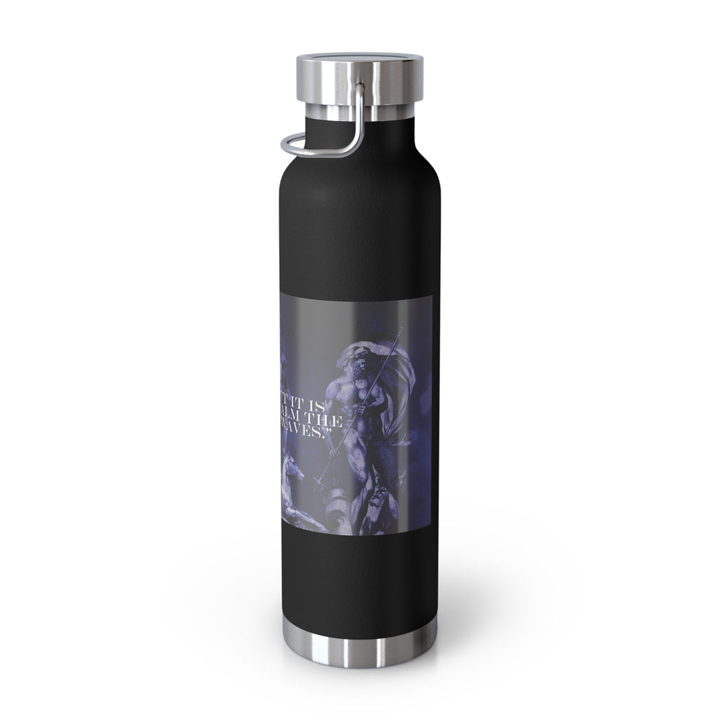 Neptune waterbottle Stylish Insulated Water Bottle for Outdoor Adventures, Motivational Fitness Water Bottle, Copper Vacuum Flask for Gym, Travel and Beach