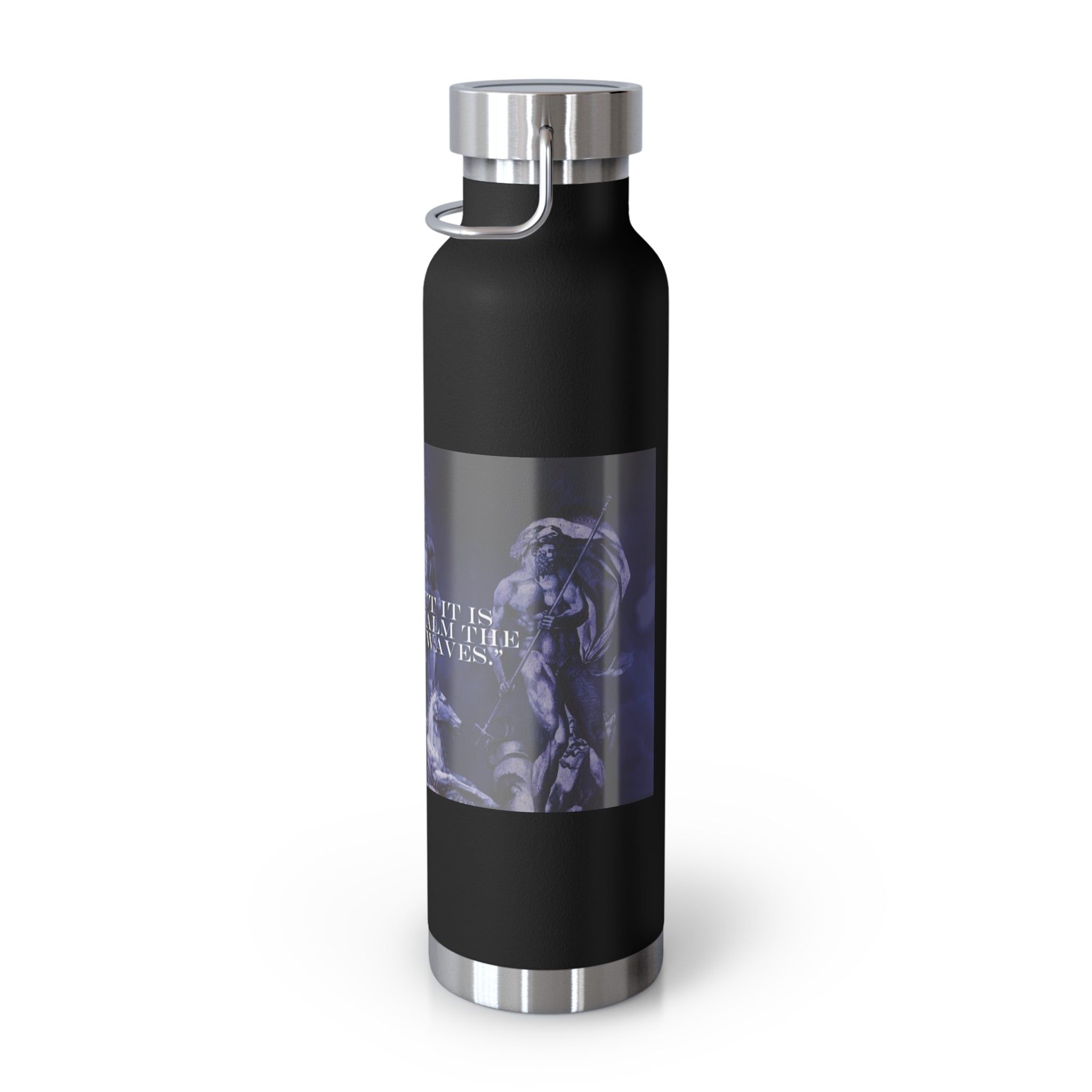 Neptune waterbottle Stylish Insulated Water Bottle for Outdoor Adventures, Motivational Fitness Water Bottle, Copper Vacuum Flask for Gym, Travel and Beach