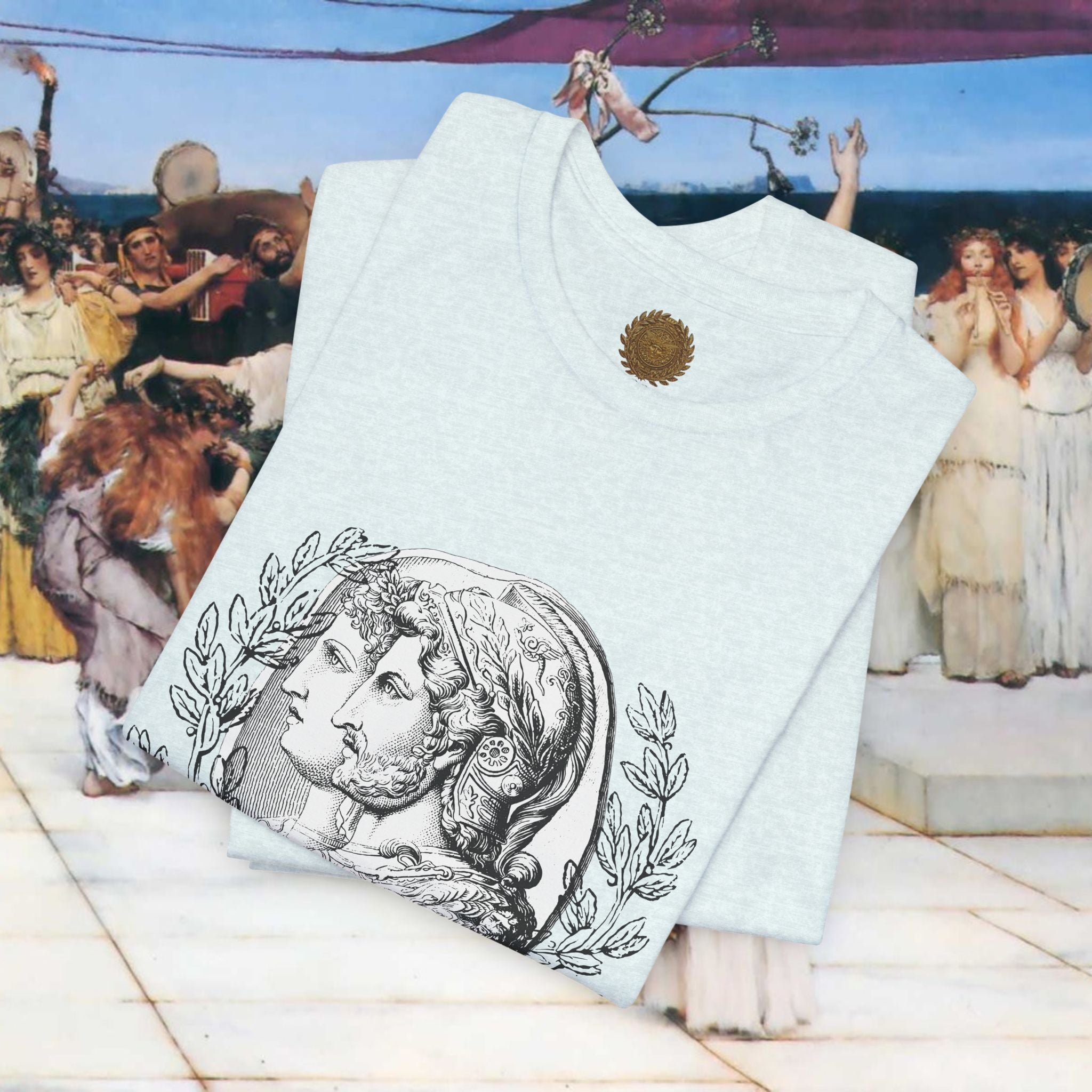 Roman Warrior's Spirit Plumed Helmet Cameo T-Shirt